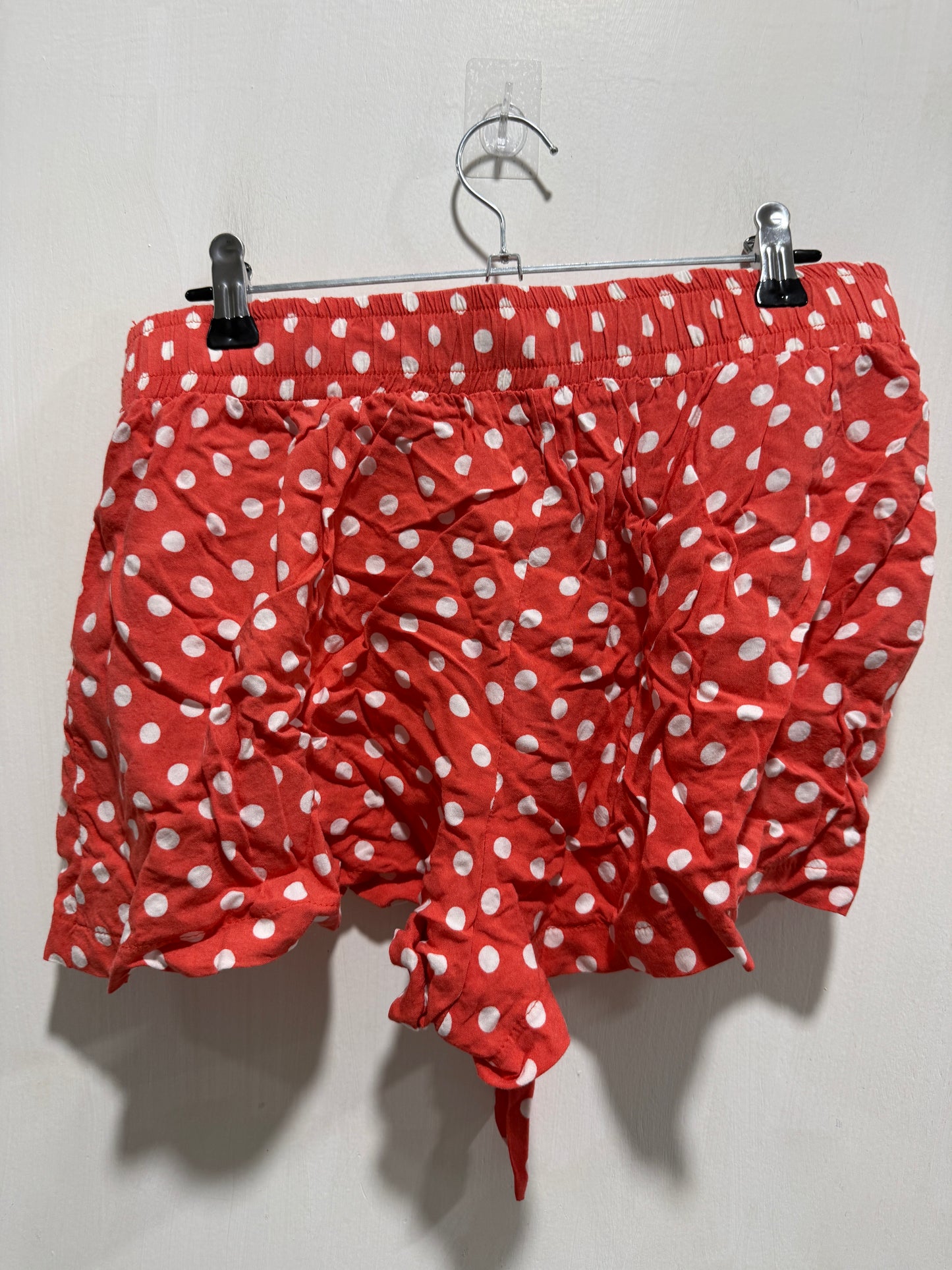Rosette & Be Cool Red Polka Dot Tie-Waist Shorts M