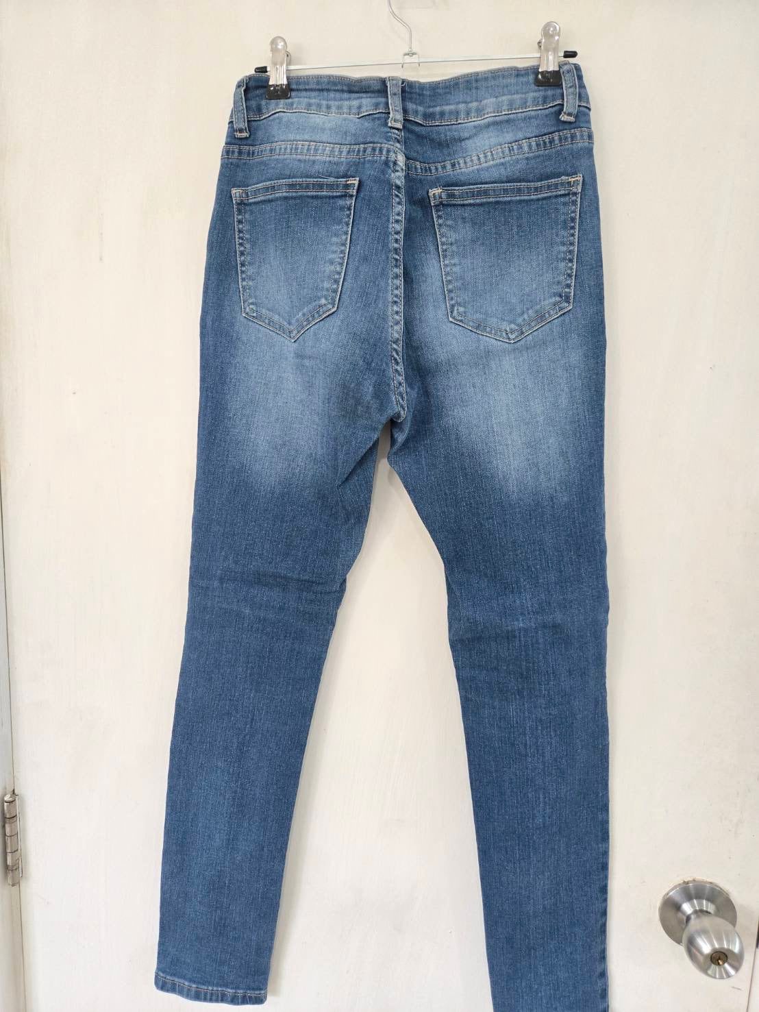 ChouChou Dark Wash Distressed Skinny Jeans — Size S