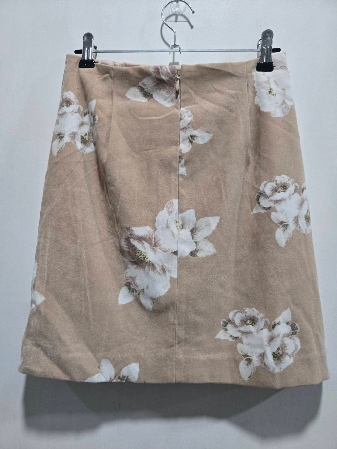BE RADIANCE Beige Floral Skirt