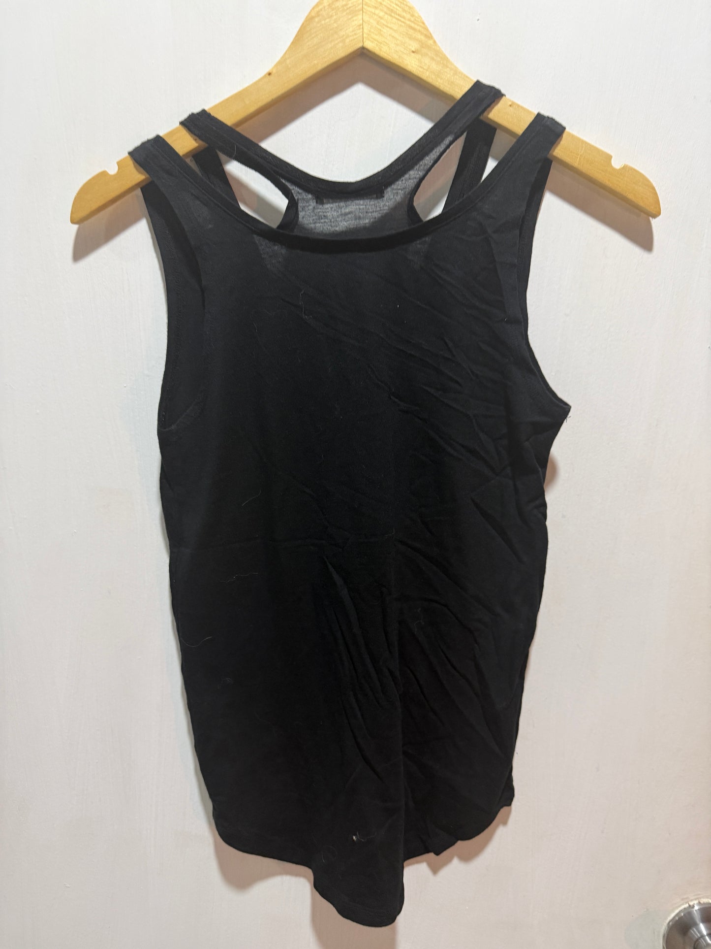Global Rythme Essence Black Racerback Tank Top M
