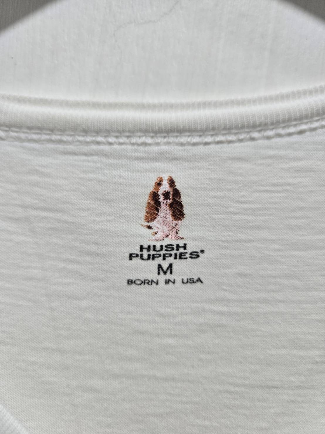 Hush Puppies White V-Neck T-Shirt
