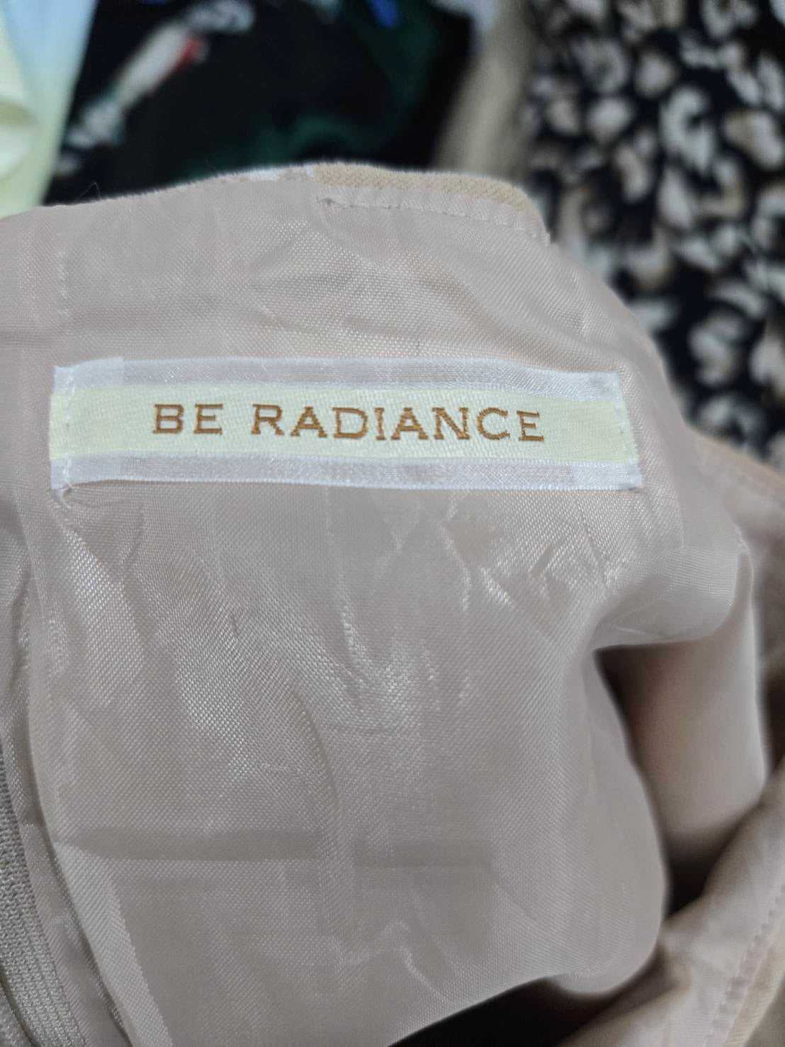 BE RADIANCE Beige Floral Skirt