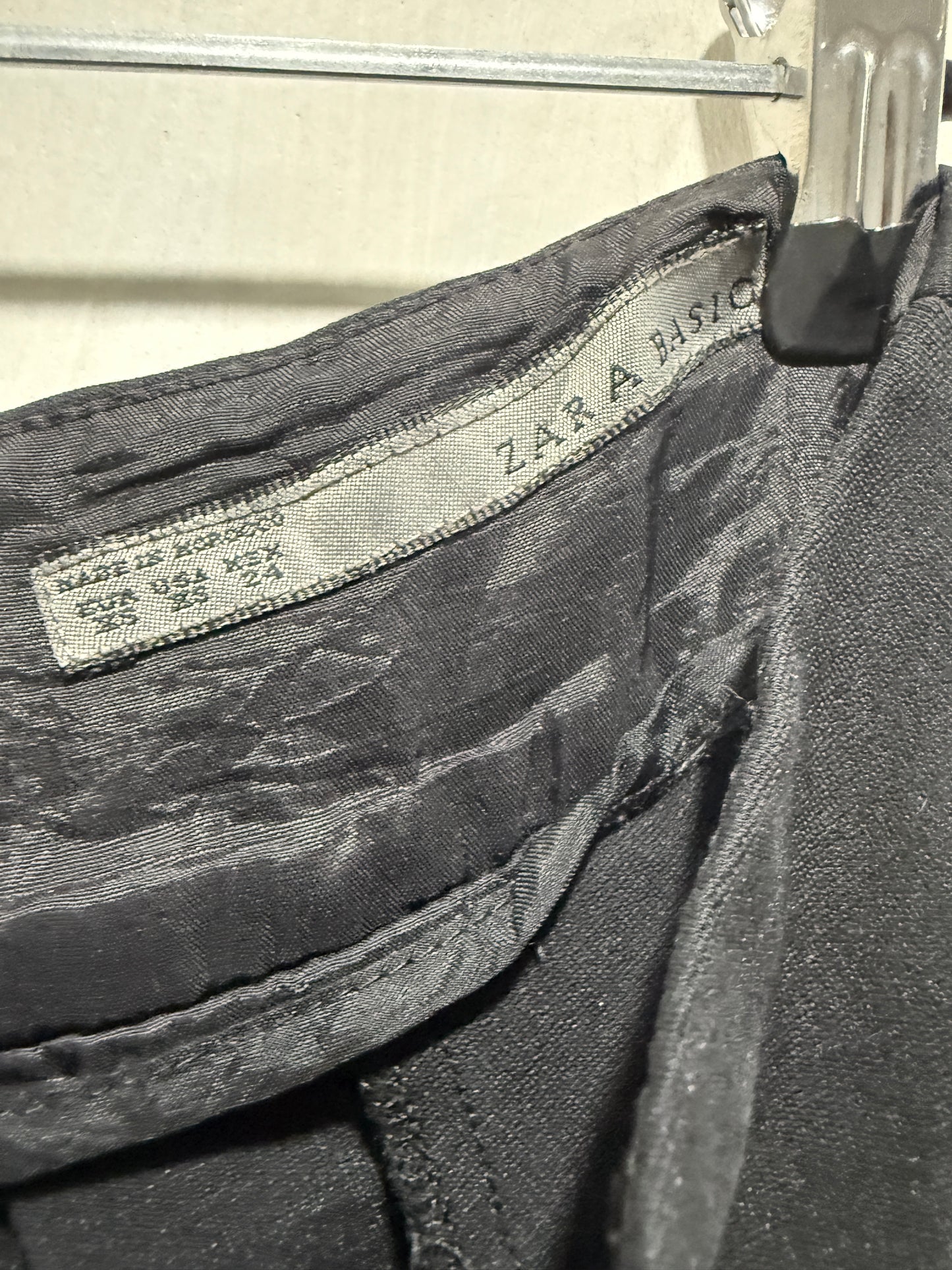 Zara Black Pleated Mini Skirt XS