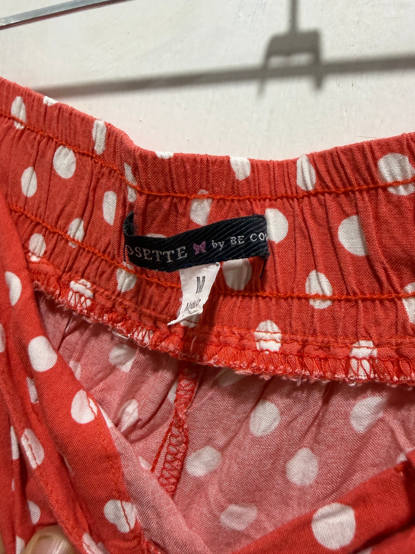 Rosette & Be Cool Red Polka Dot Tie-Waist Shorts M