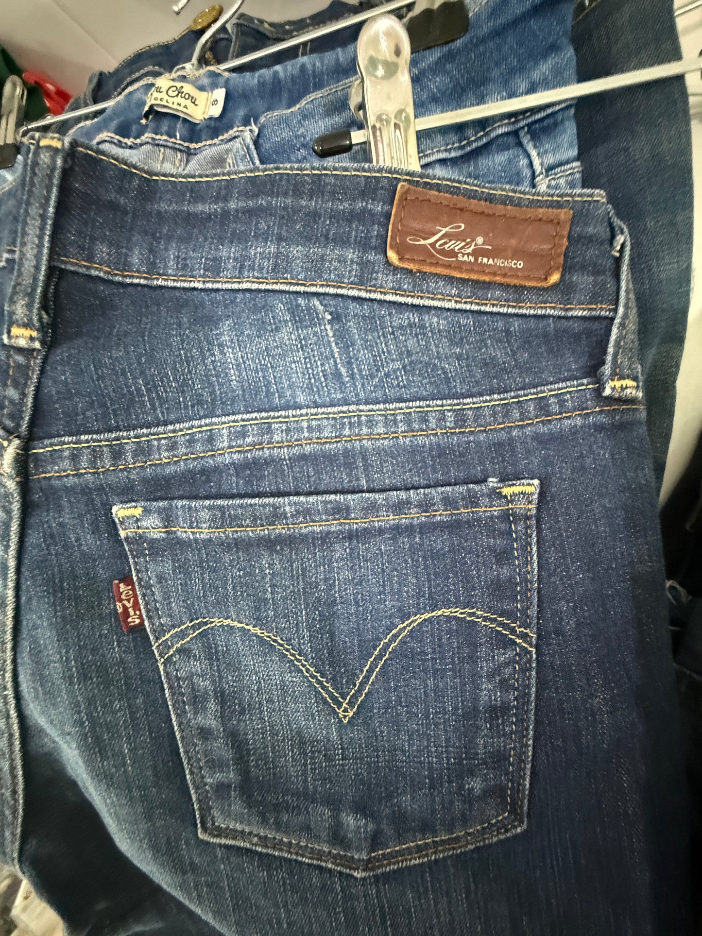 Levi's Dark Blue Bootcut Jeans 26x32