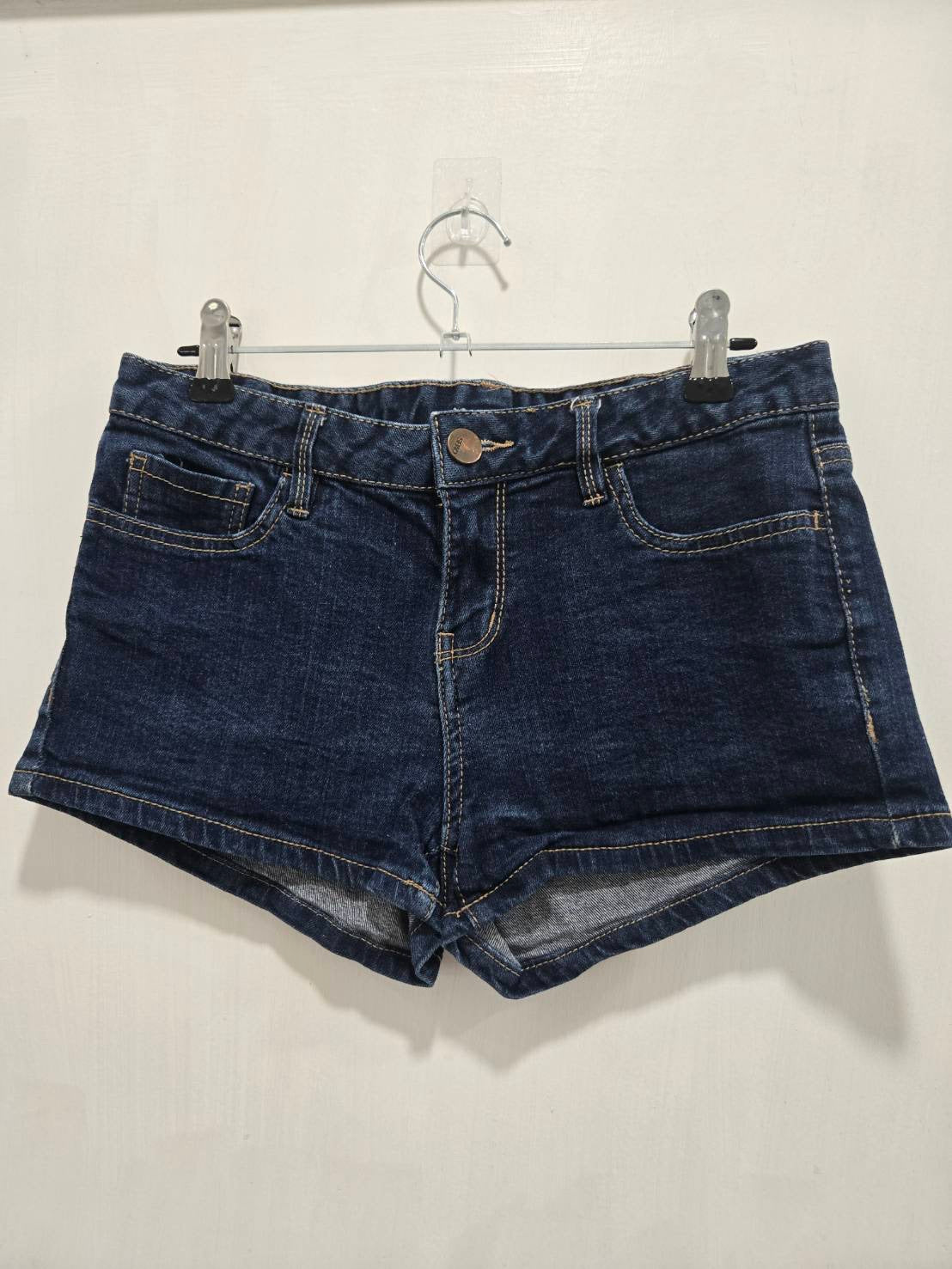 SPAO Dark Wash Denim Shorts Low-Rise Size 67