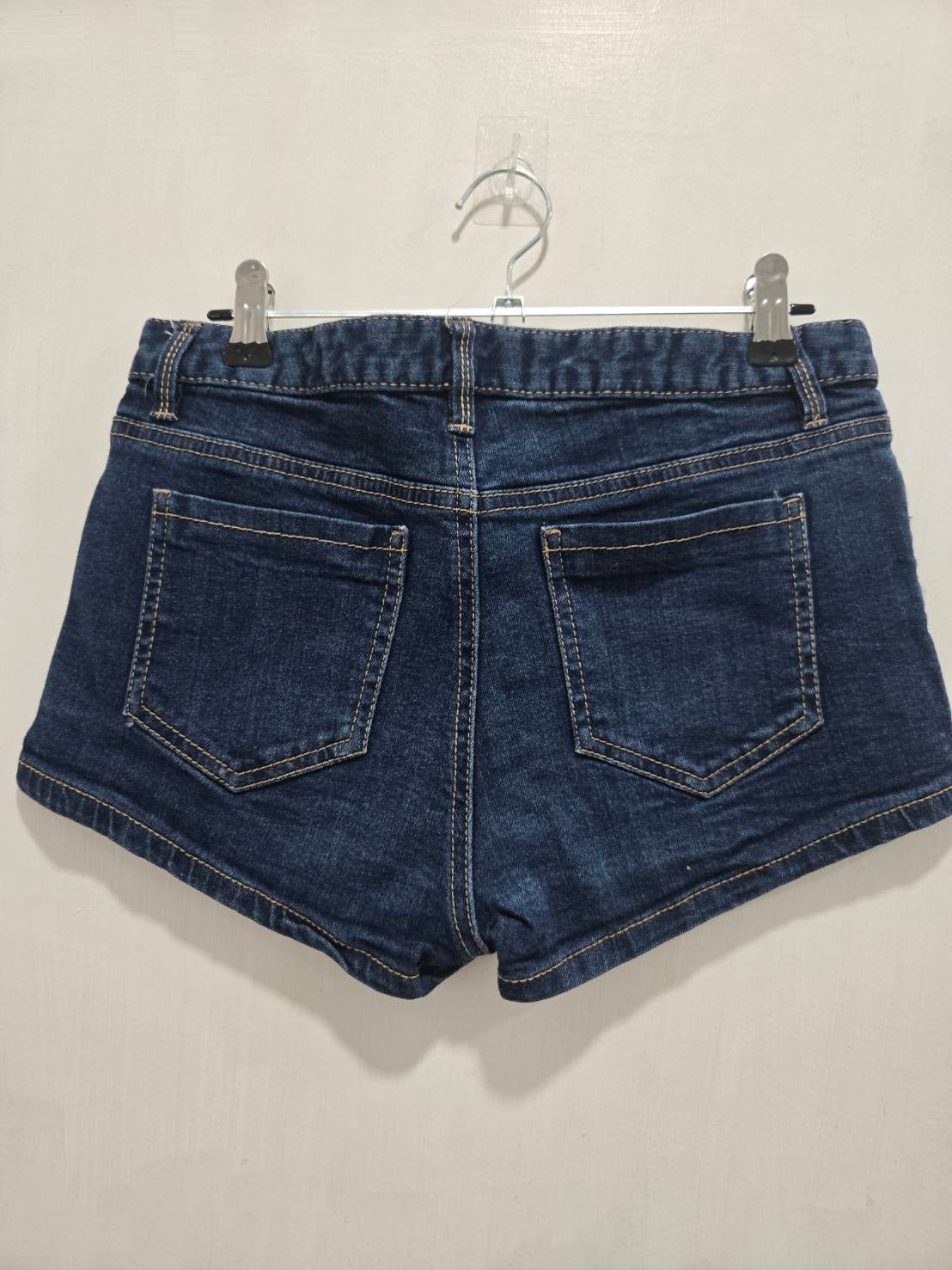 SPAO Dark Wash Denim Shorts Low-Rise Size 67