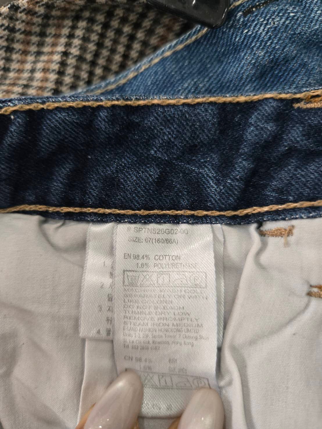 SPAO Dark Wash Denim Shorts Low-Rise Size 67