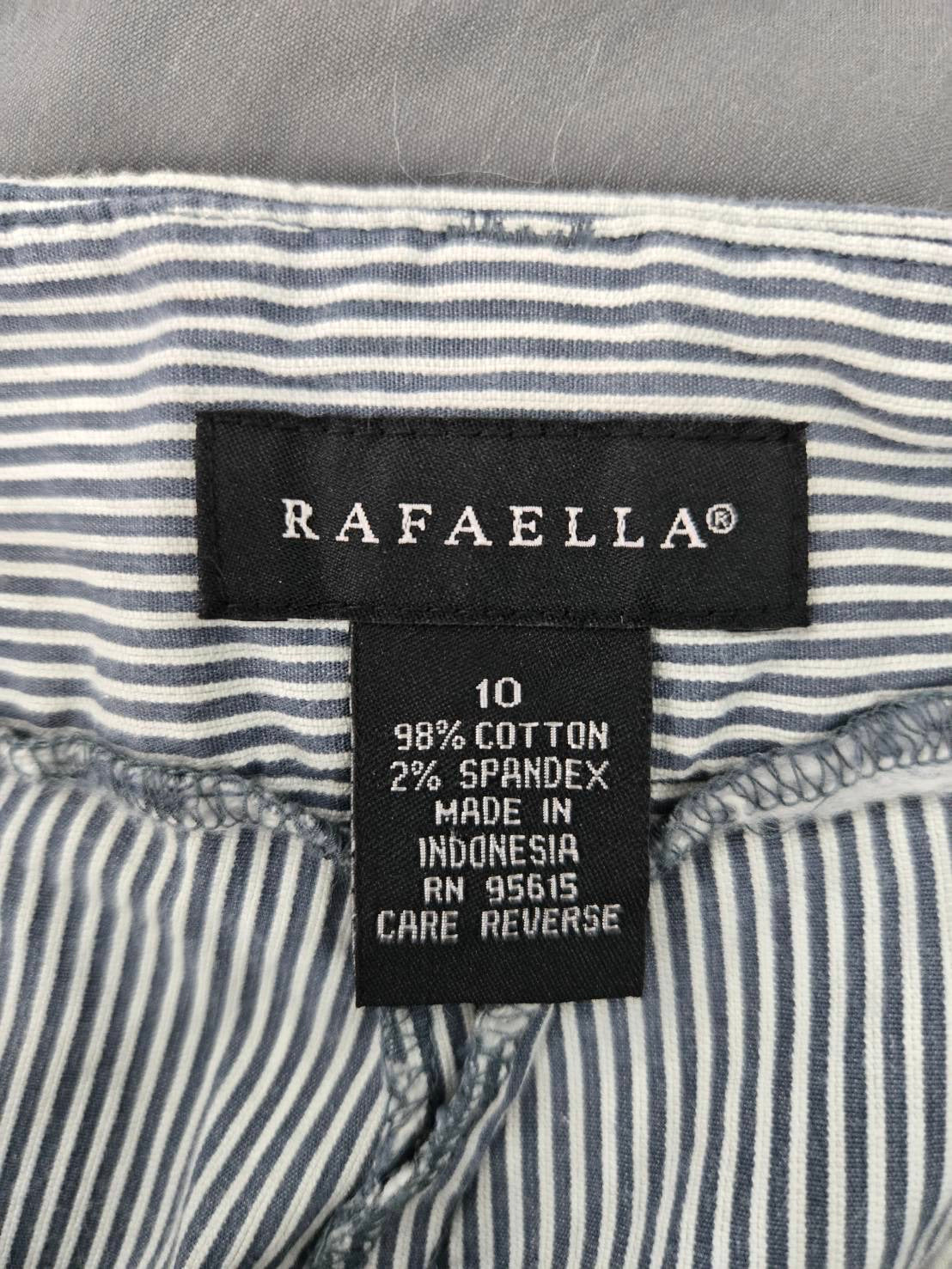 Rafaella Blue White Pinstripe Bermuda Shorts Size 10 Men