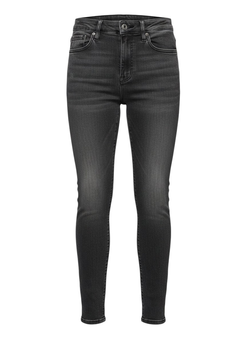 M Brand High-Rise Anthracite Grey Skinny Jeans Polartec Size 25