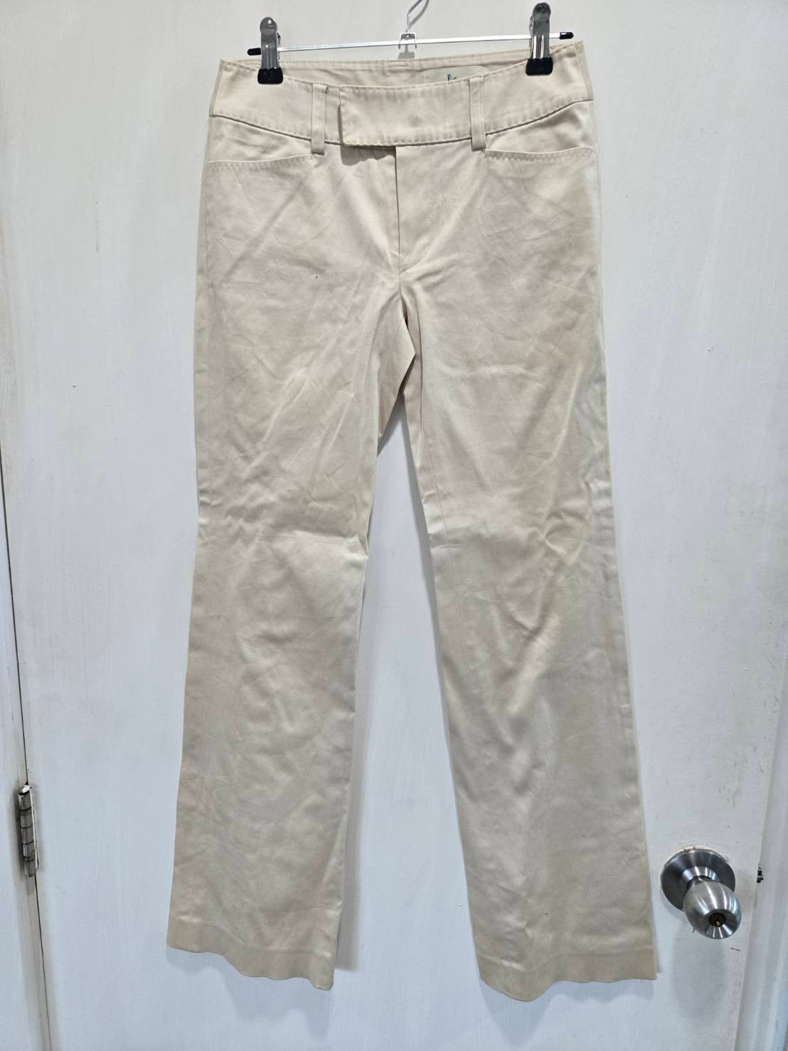 Kumikyoku Beige Straight-Leg Trousers Size S1