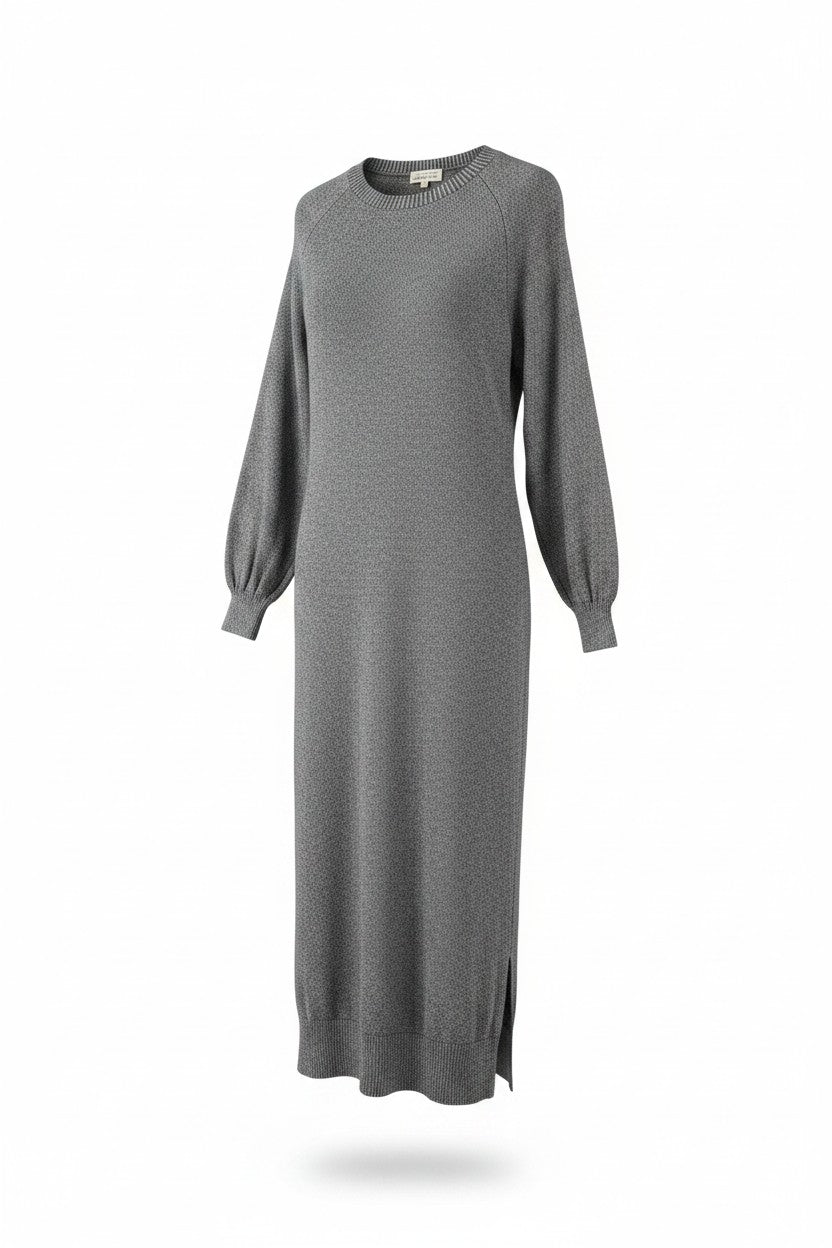 Grey Knit Sweater Dress — LIME.INC