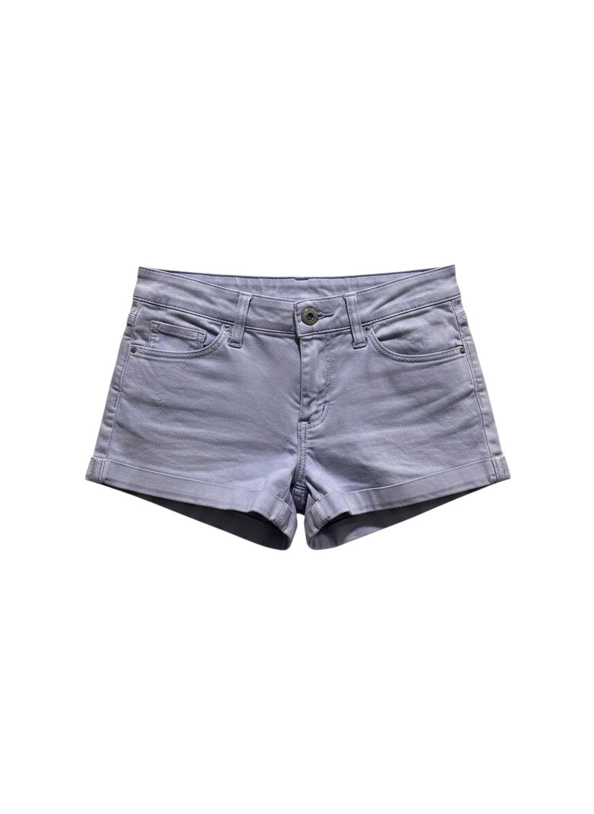 &ByP&D Purple Denim Rolled Cuff Shorts 34