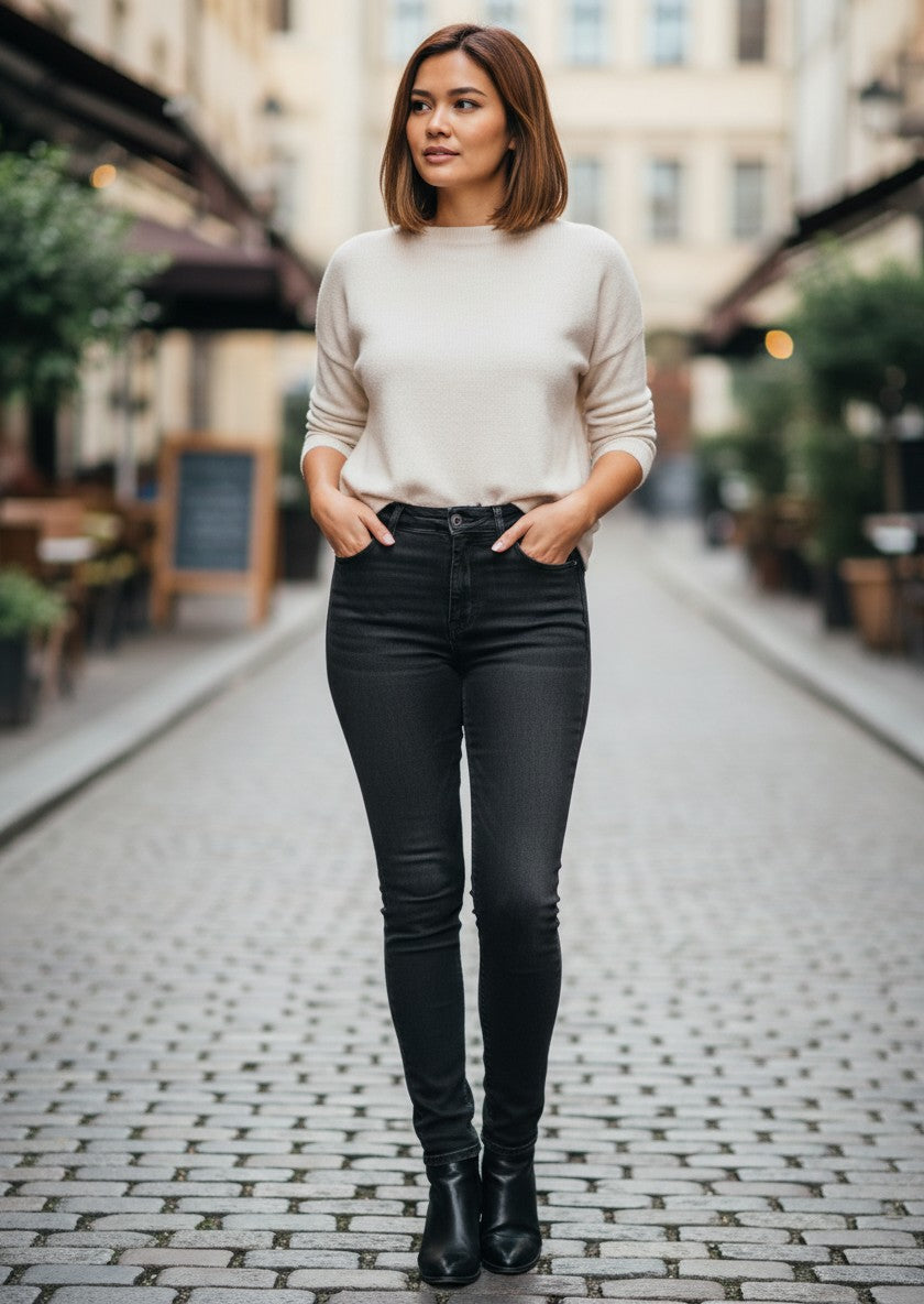 Levi's 721 High Rise Skinny Black Jeans 31