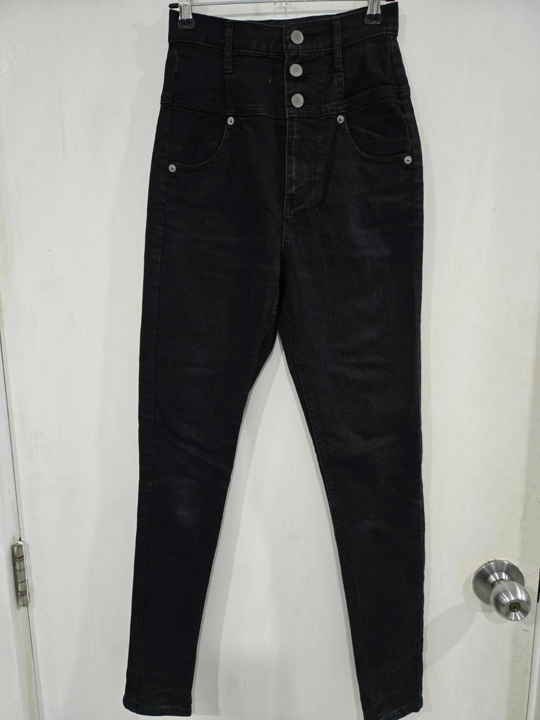 Archives Black High-Waist Skinny Jeans