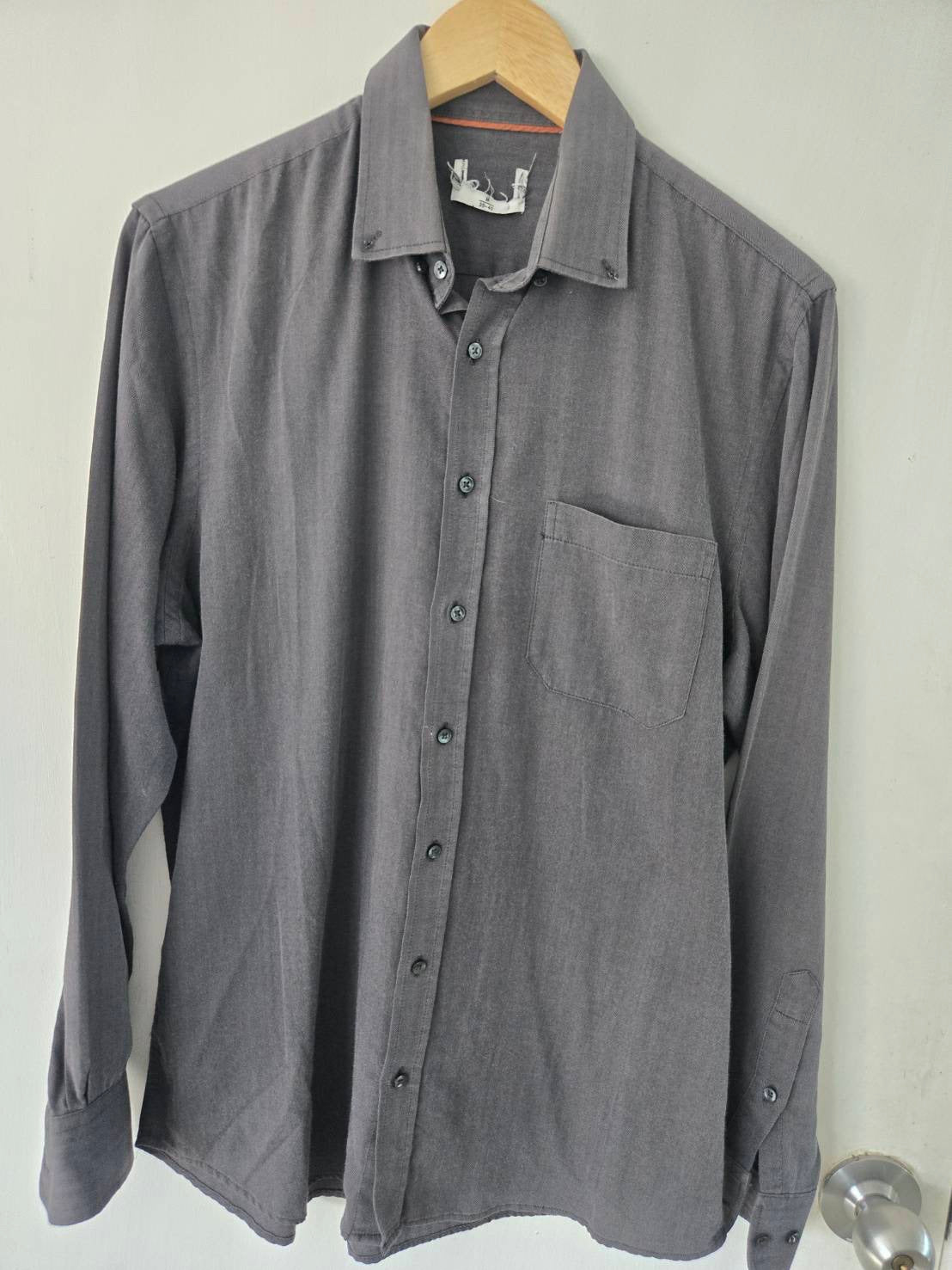 The Nolan Dress Shirt — Pewter Grey — Mizzen + Main