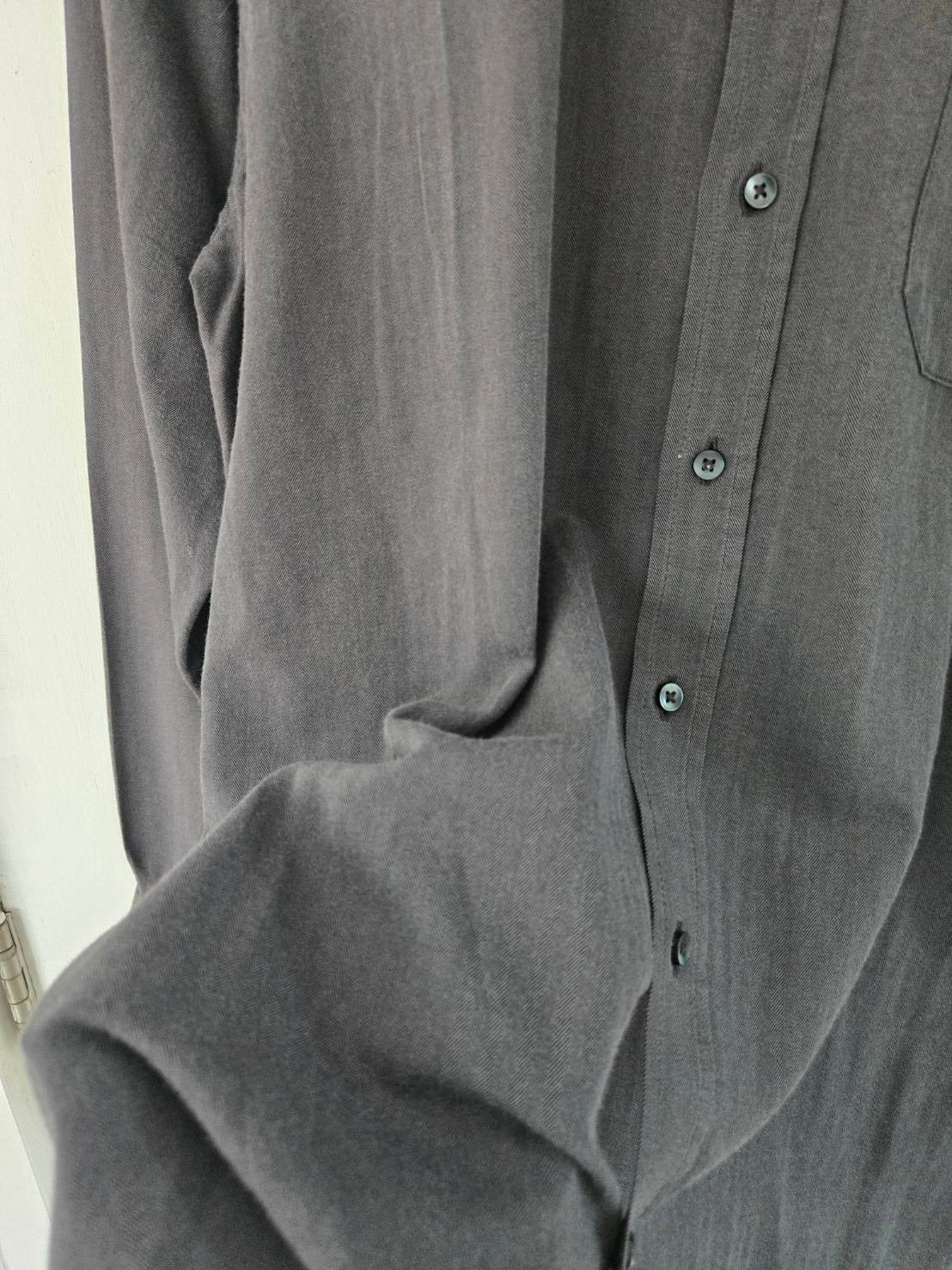 The Nolan Dress Shirt — Pewter Grey — Mizzen + Main