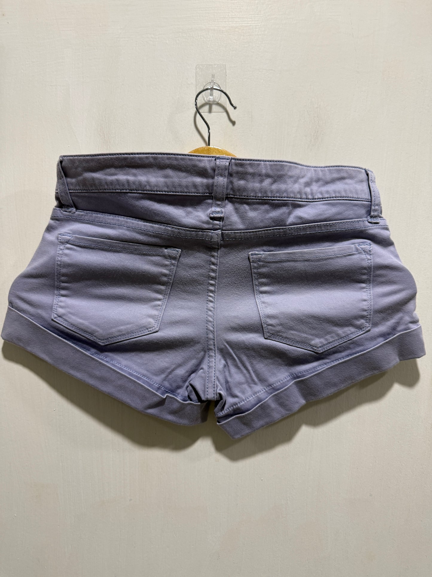 &ByP&D Purple Denim Rolled Cuff Shorts 34