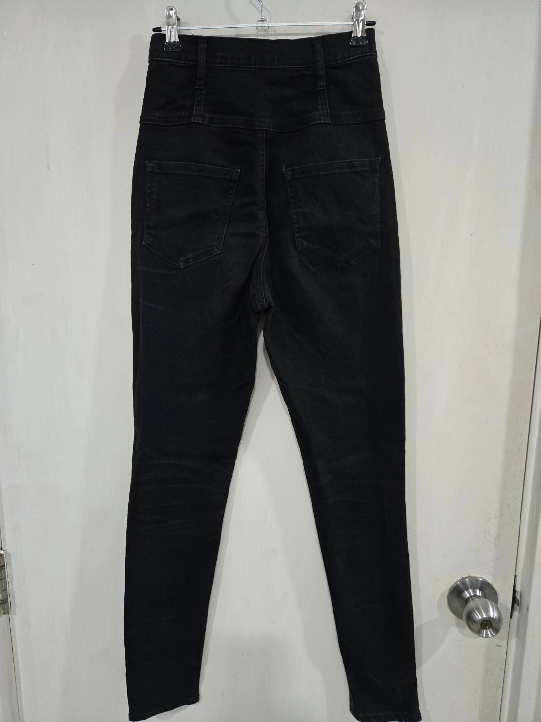 Archives Black High-Waist Skinny Jeans