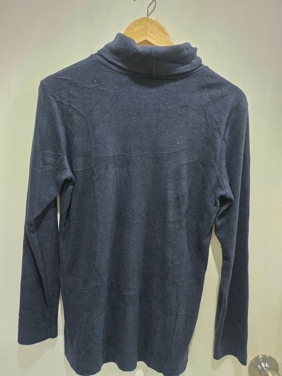 UNIQLO Navy Blue Merino Wool Turtleneck Tee