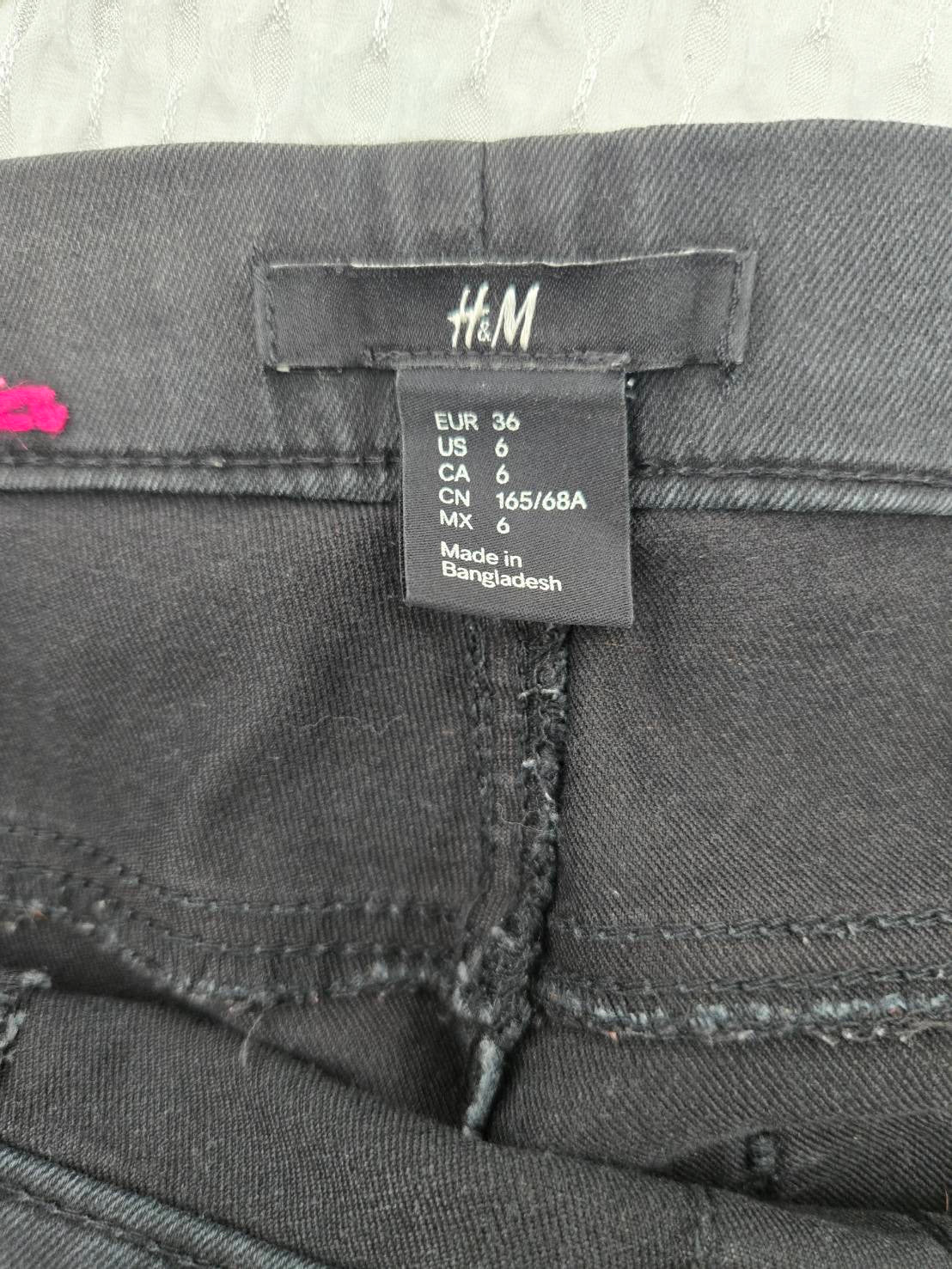 H&M Black Pull-On Skinny Jeans EUR 36
