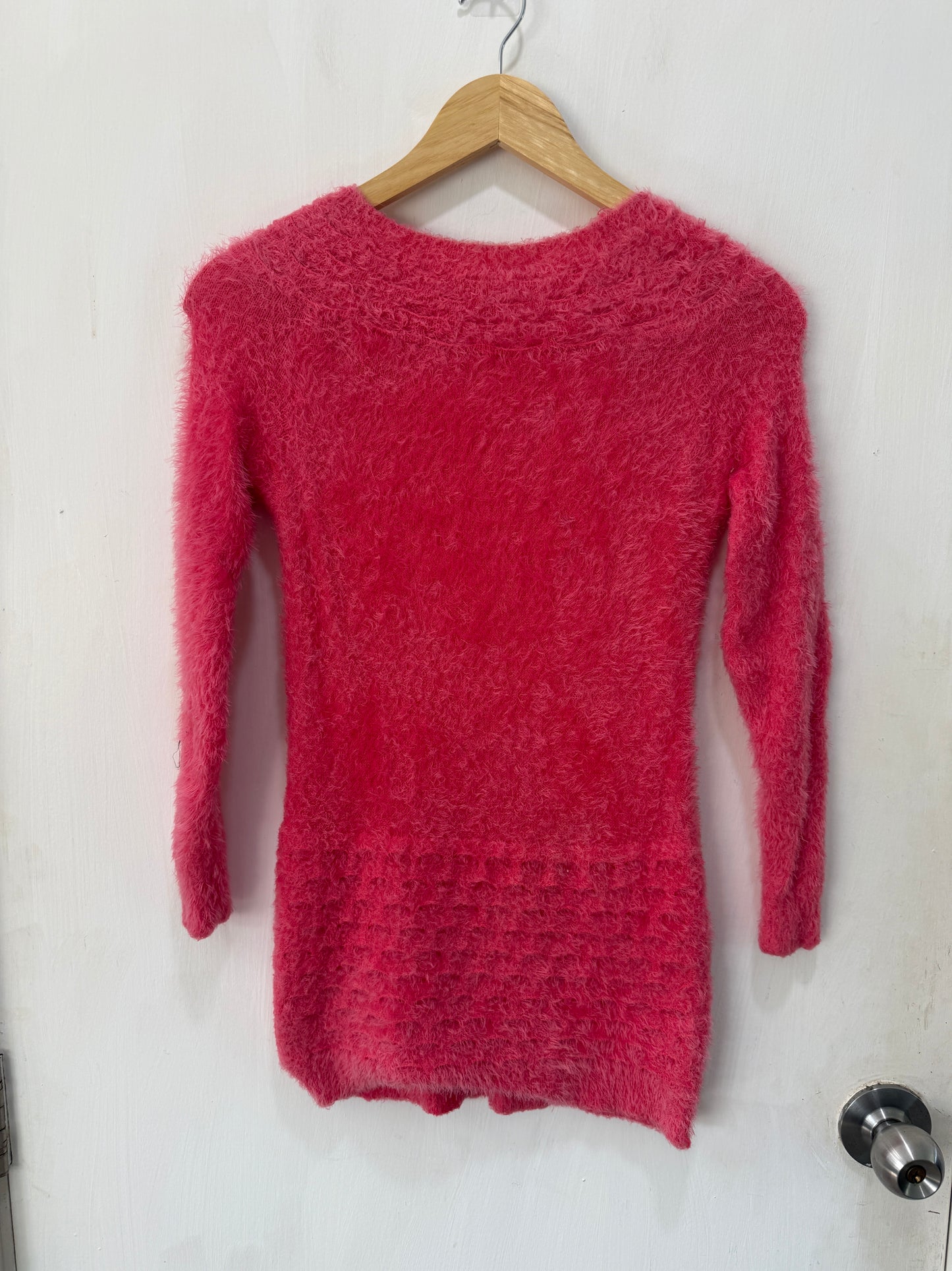 No Brand Pink Eyelash Knit Sweater Size S