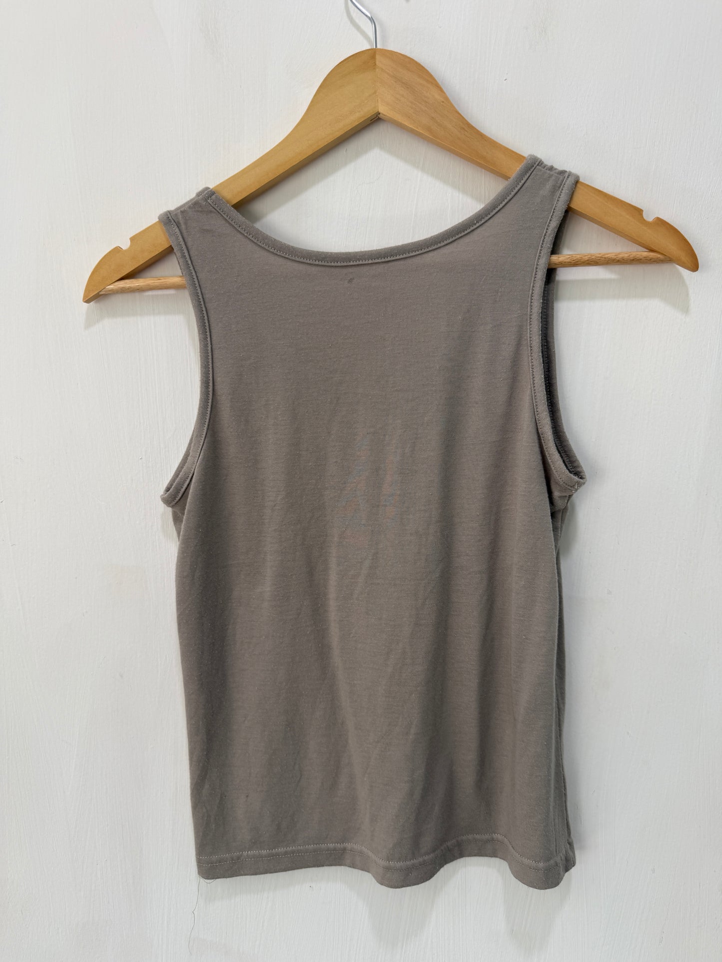 No Brand Taupe Ribbed Tank Top Size M