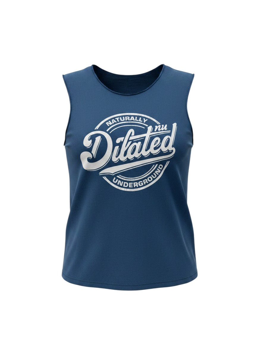 Dilated Blue Naturally Dilated Underground Graphic Tank Top Size M/L