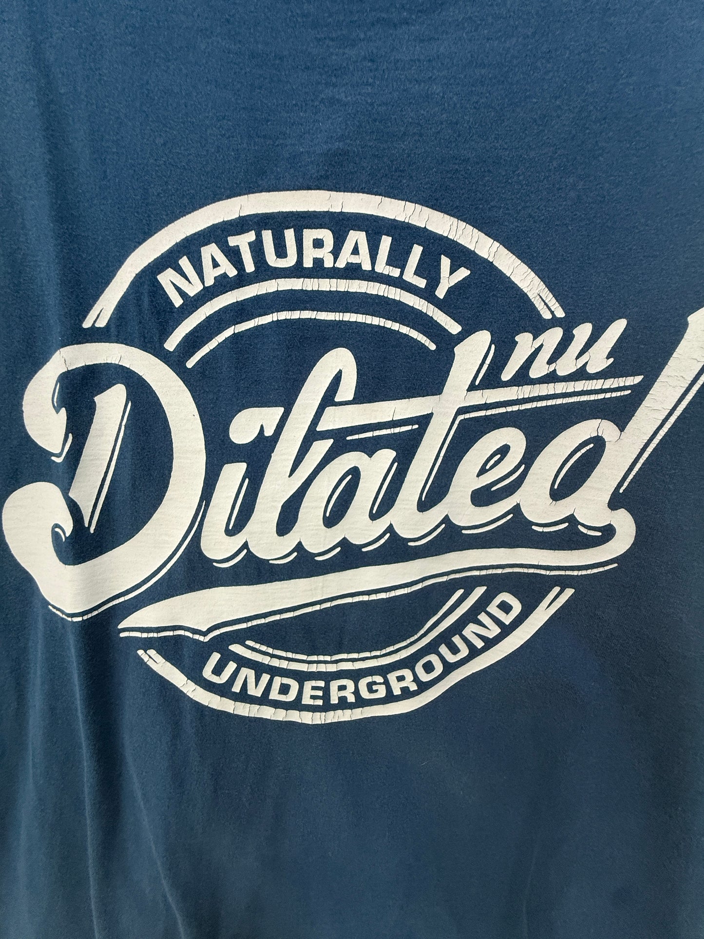 Dilated Blue Naturally Dilated Underground Graphic Tank Top Size M/L