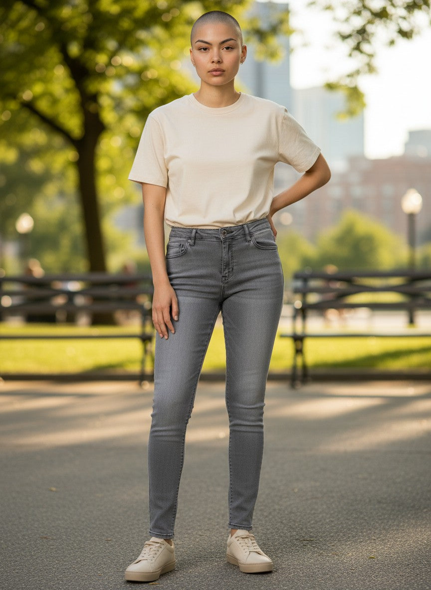 Children's Place Grey Super Skinny Jeans — Children 16y