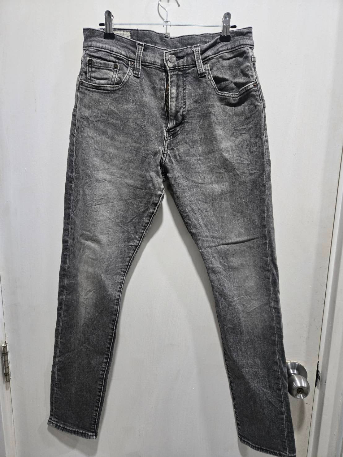 Levi's 512 Washed Grey Tapered Slim Jeans