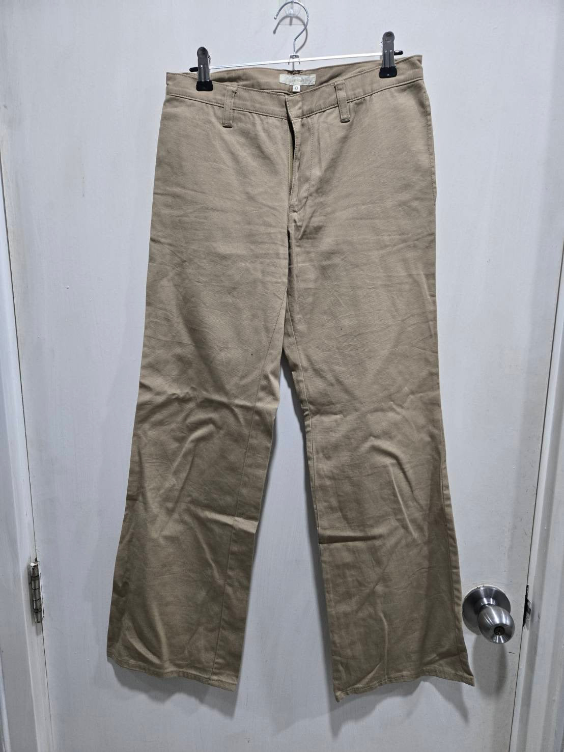 Gaminerie Beige Straight-Leg Khaki Pants