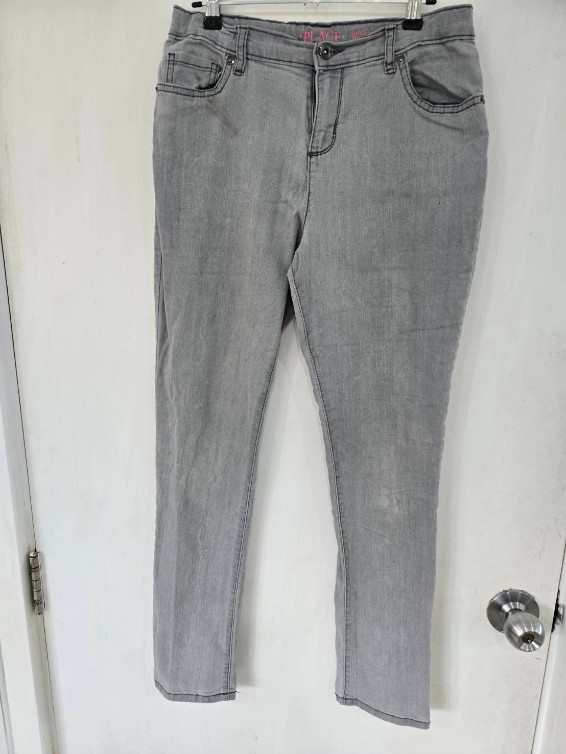 Children's Place Grey Super Skinny Jeans — Children 16y