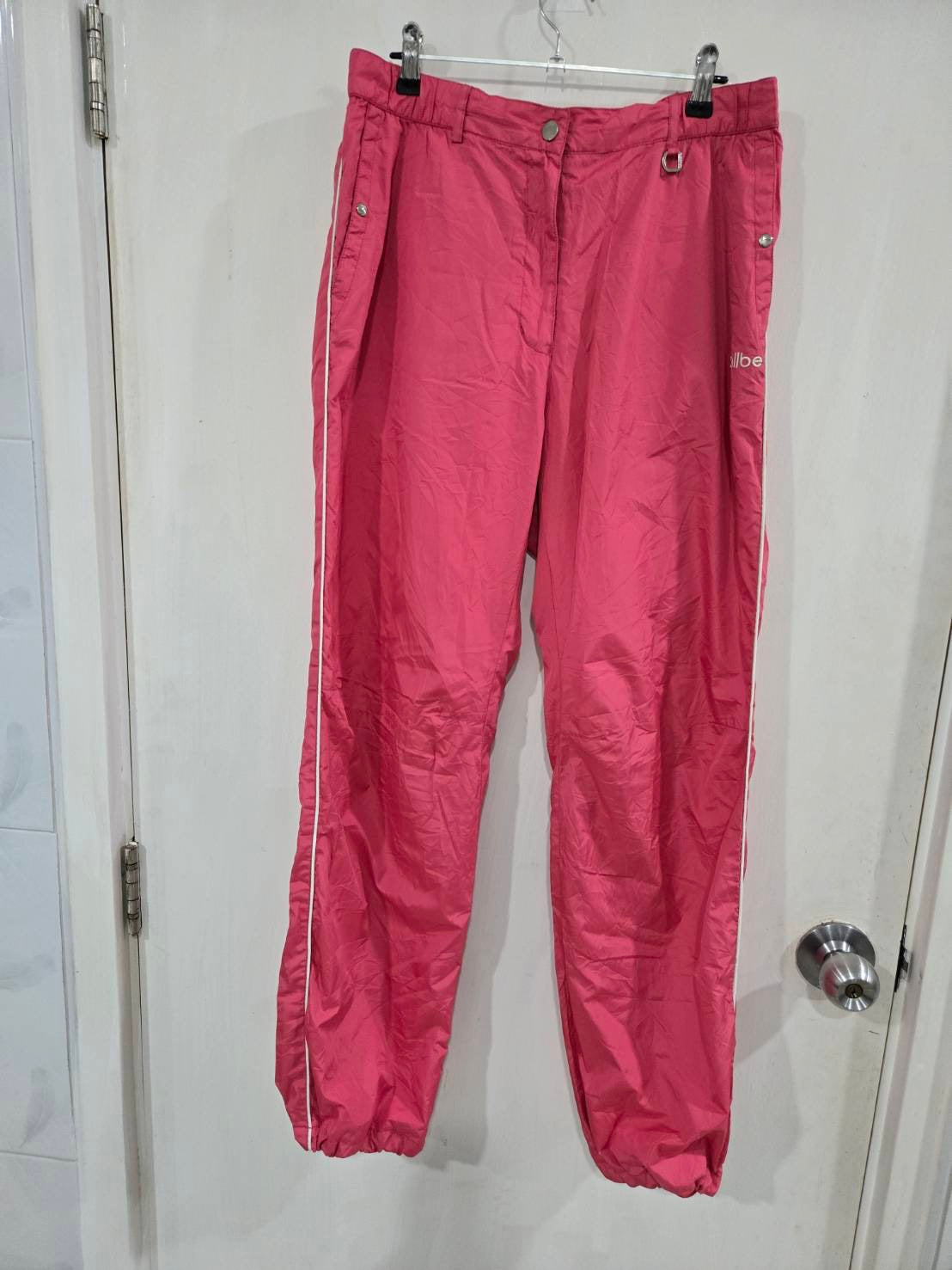 Allbe Bright Pink Windrunner Trousers — Size S