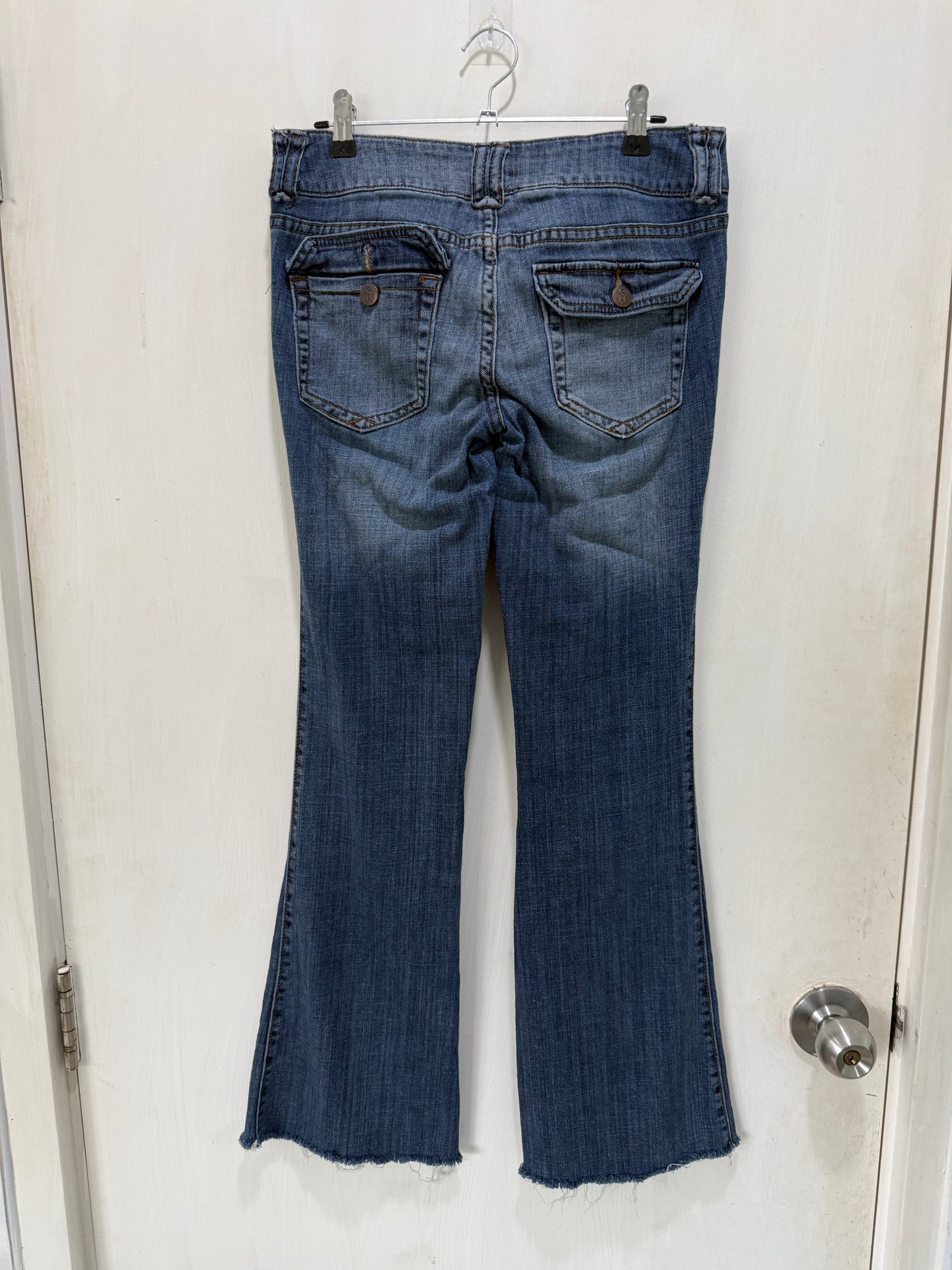 Decree Low-Rise Blue Flare Jeans 3