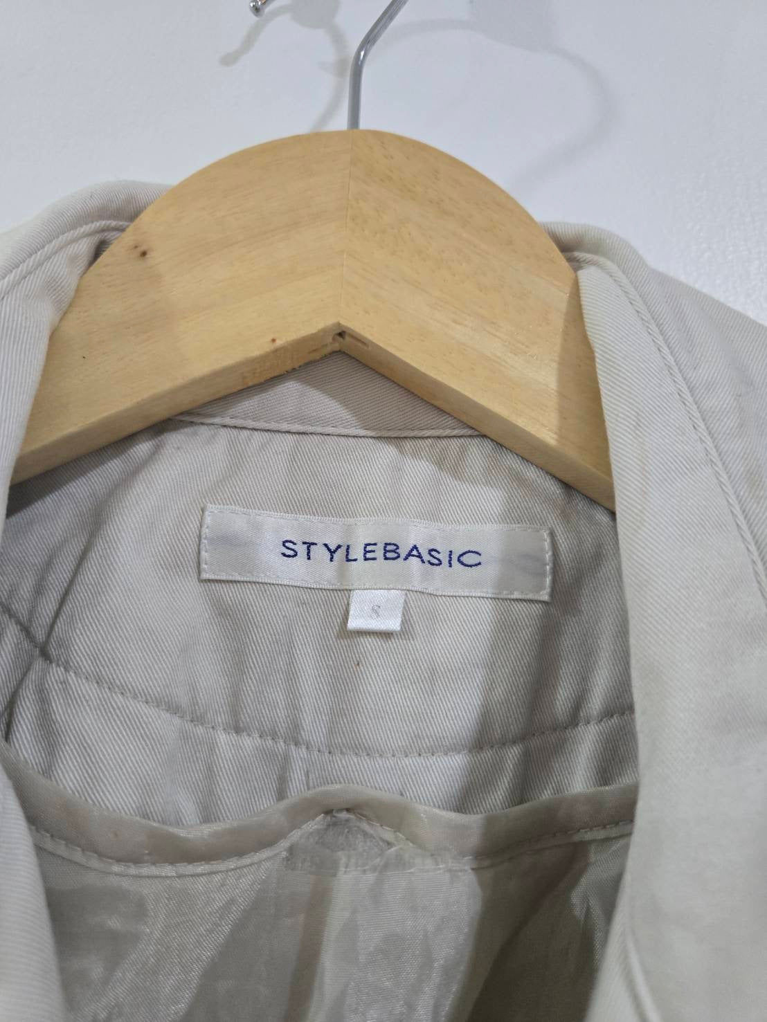 White Double-Breasted Trench Coat — Style Basic