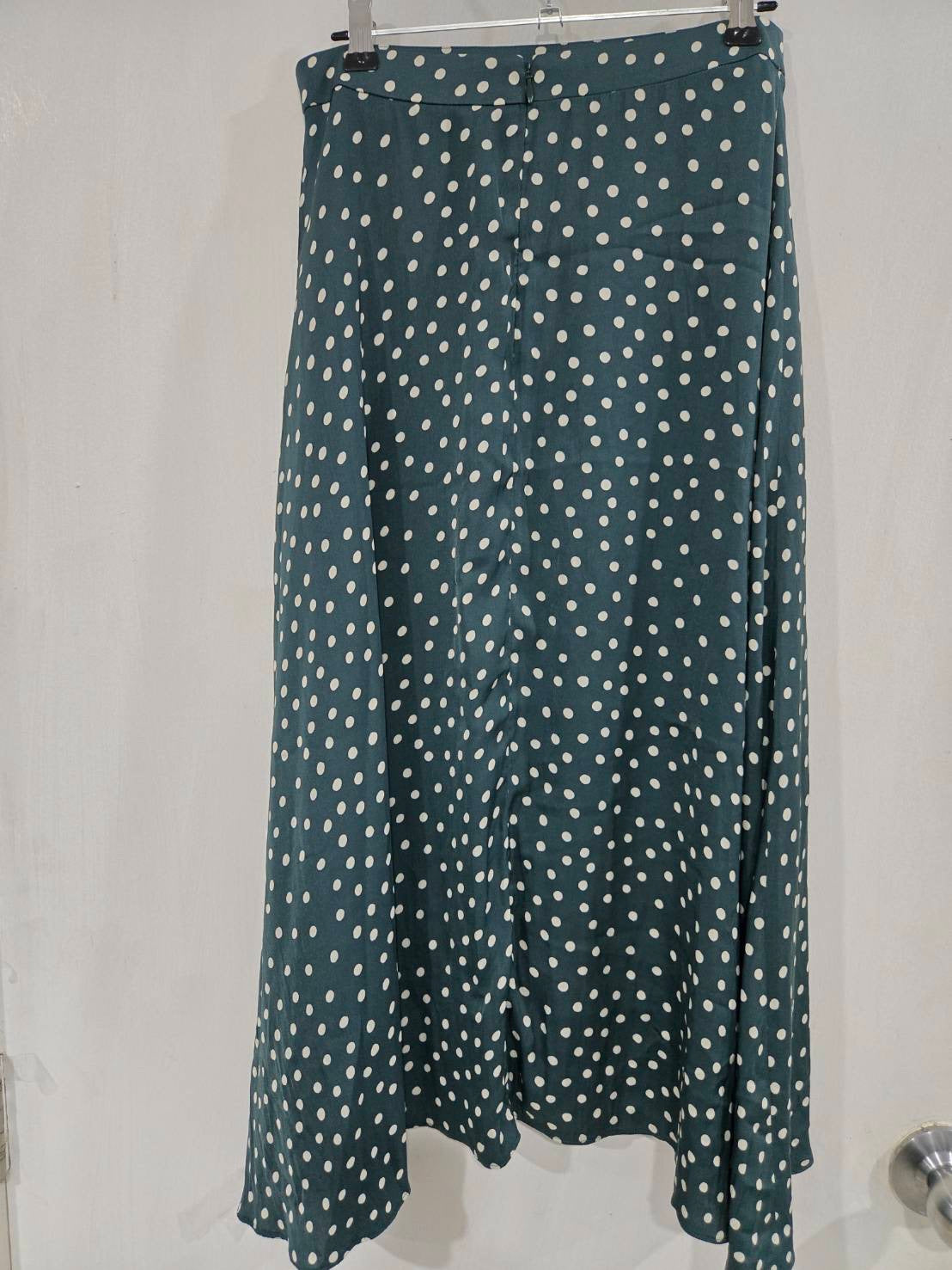 Noble Green Vintage Polka Dot Midi Skirt