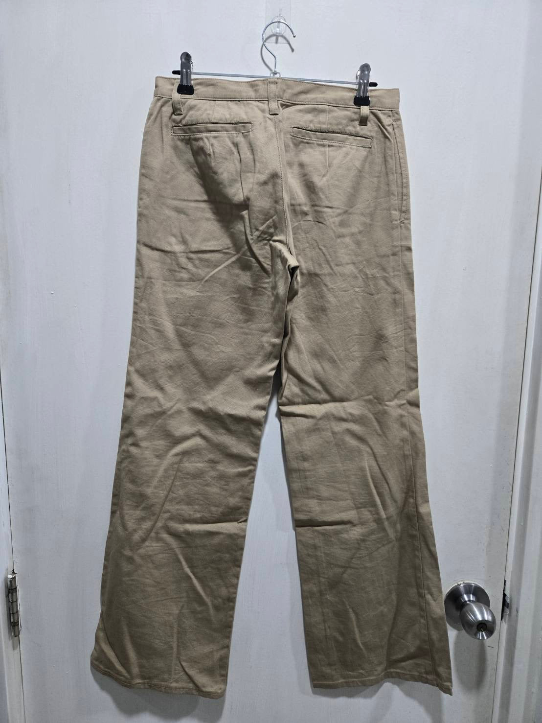 Gaminerie Beige Straight-Leg Khaki Pants