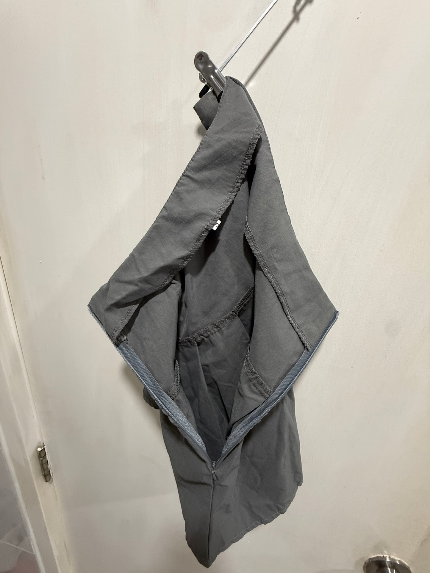 No Brand Grey Pleated Mini Skirt S