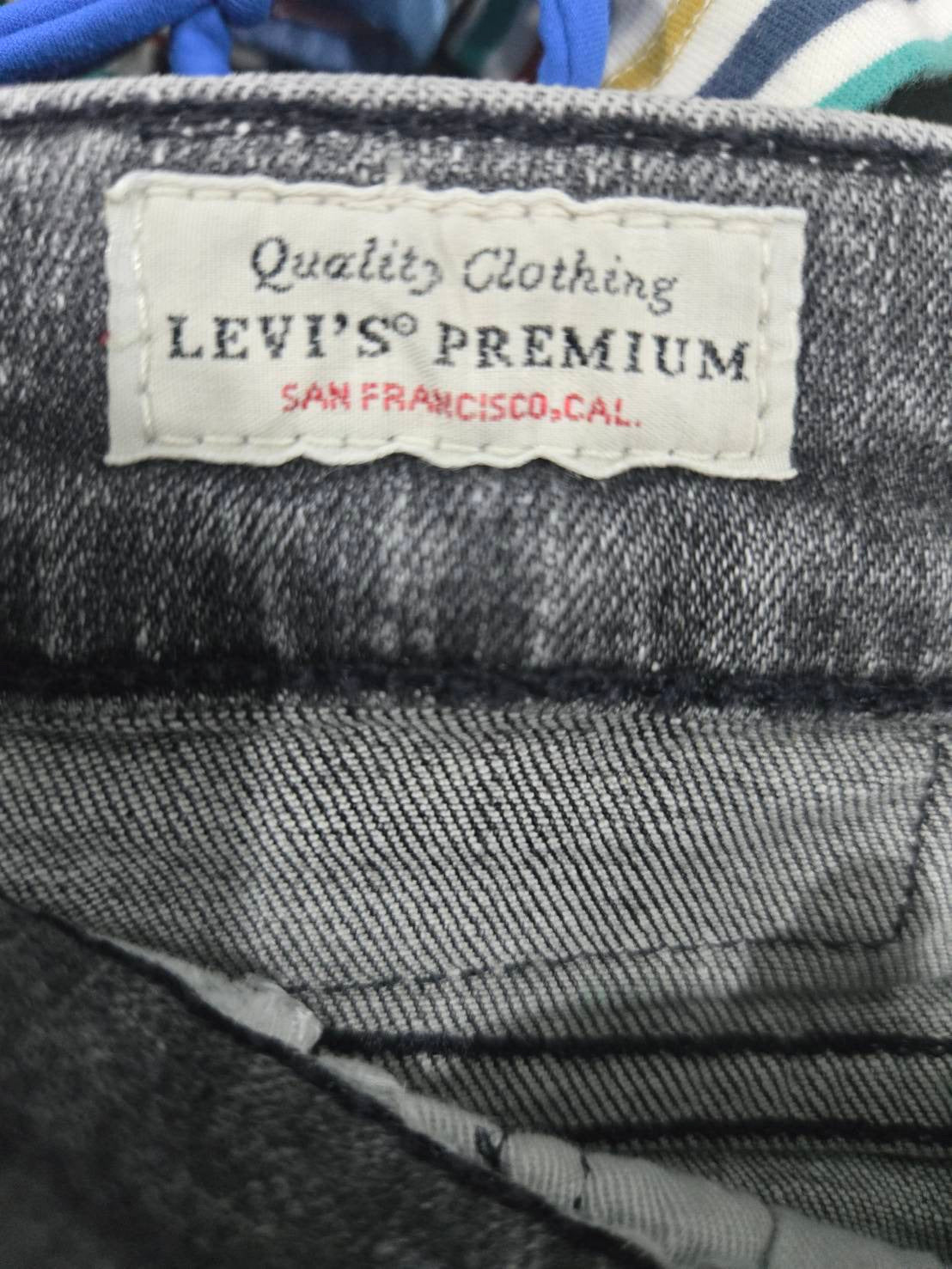 Levi's 512 Washed Grey Tapered Slim Jeans