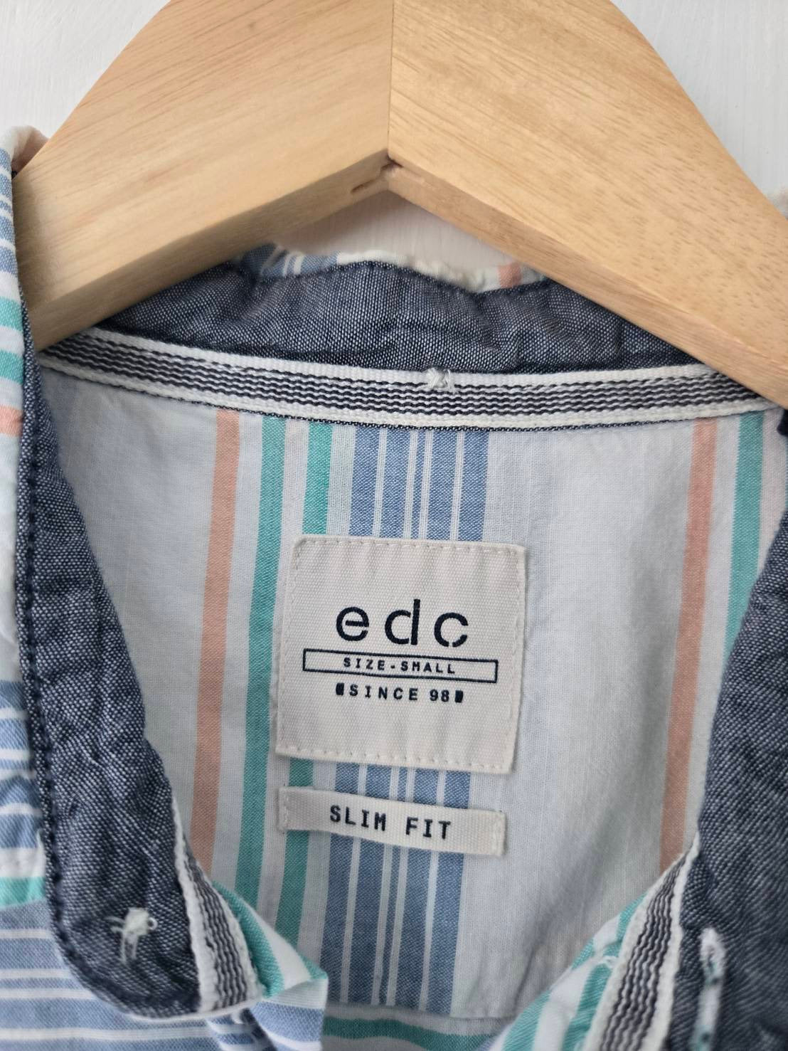 Short-Sleeve Striped Shirt — Multi-Colour — EDC by Esprit