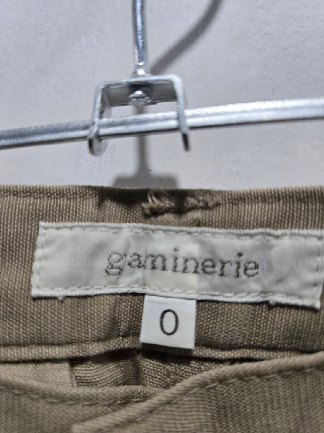 Gaminerie Beige Straight-Leg Khaki Pants