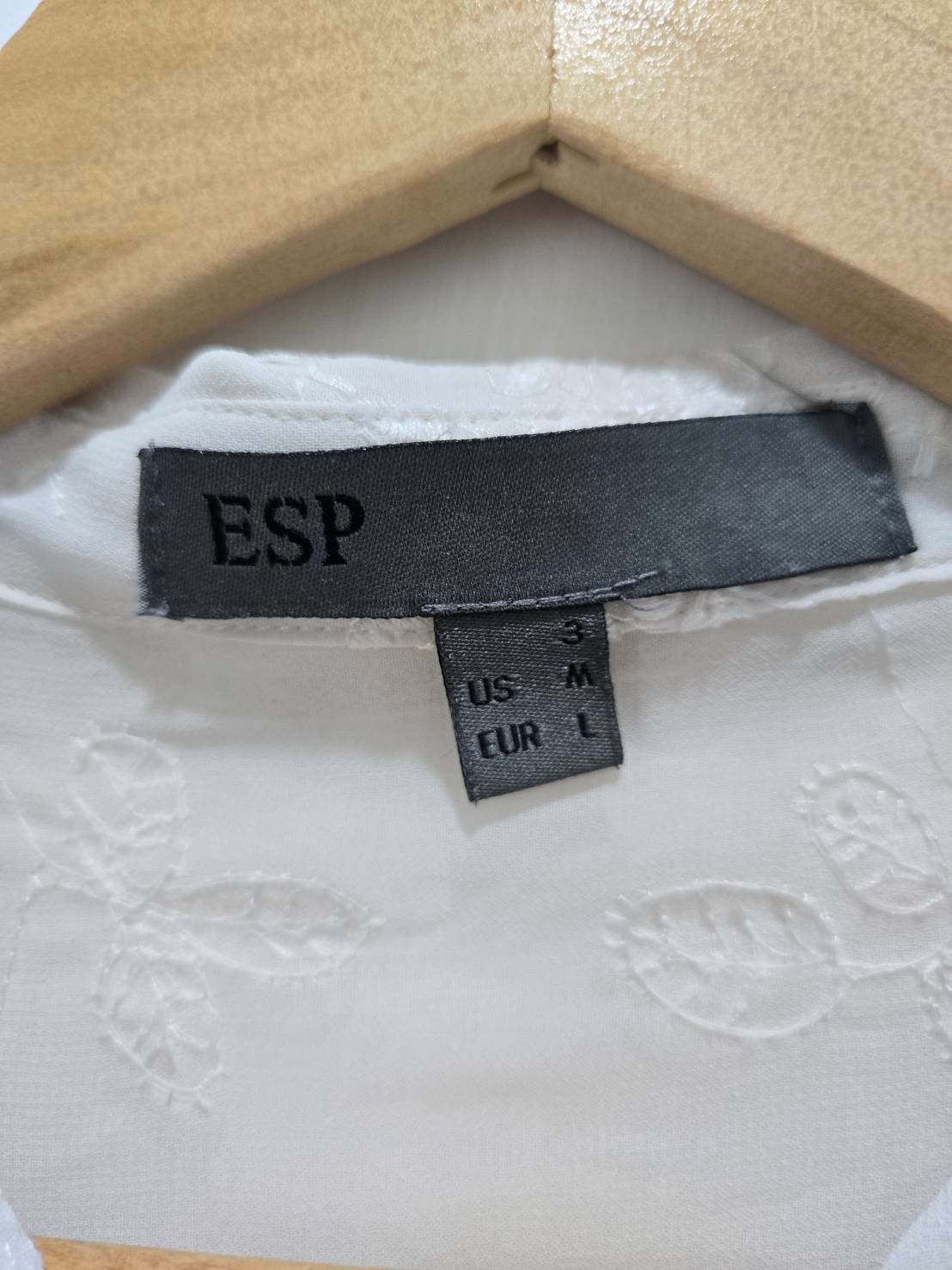 White Embroidered Floral Shirt Dress — Collared Classic — ESP