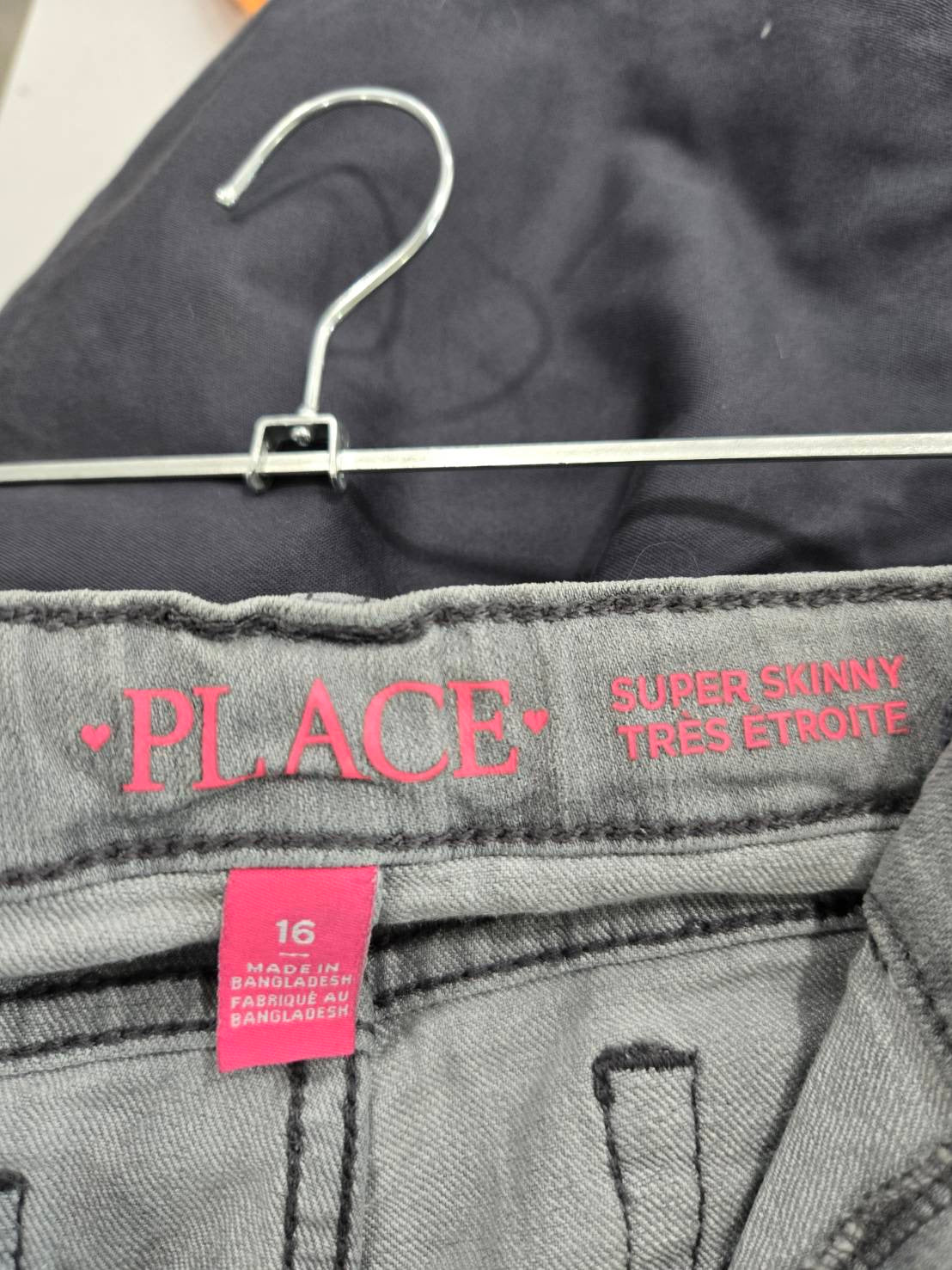 Children's Place Grey Super Skinny Jeans — Children 16y
