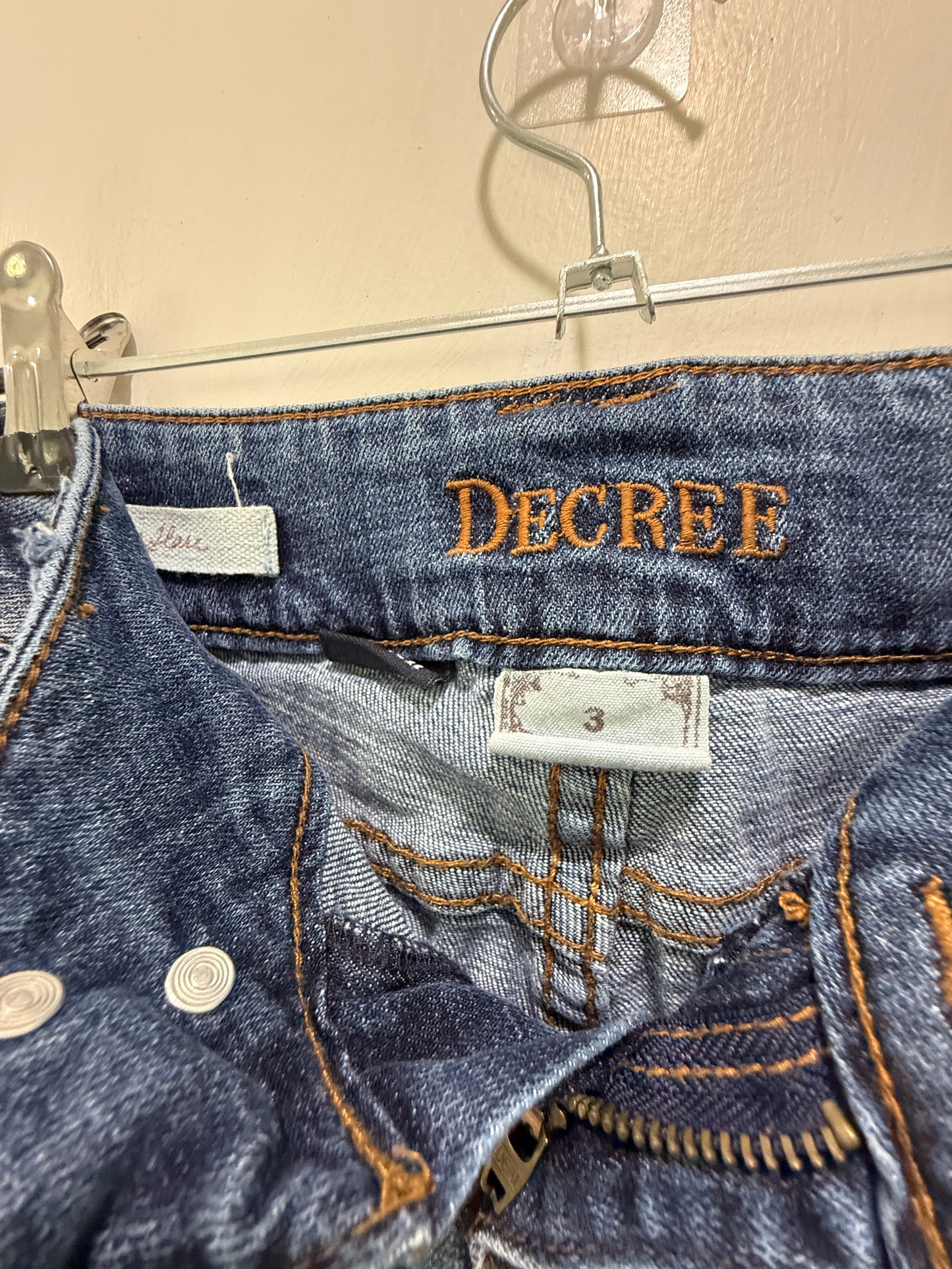 Decree Low-Rise Blue Flare Jeans 3