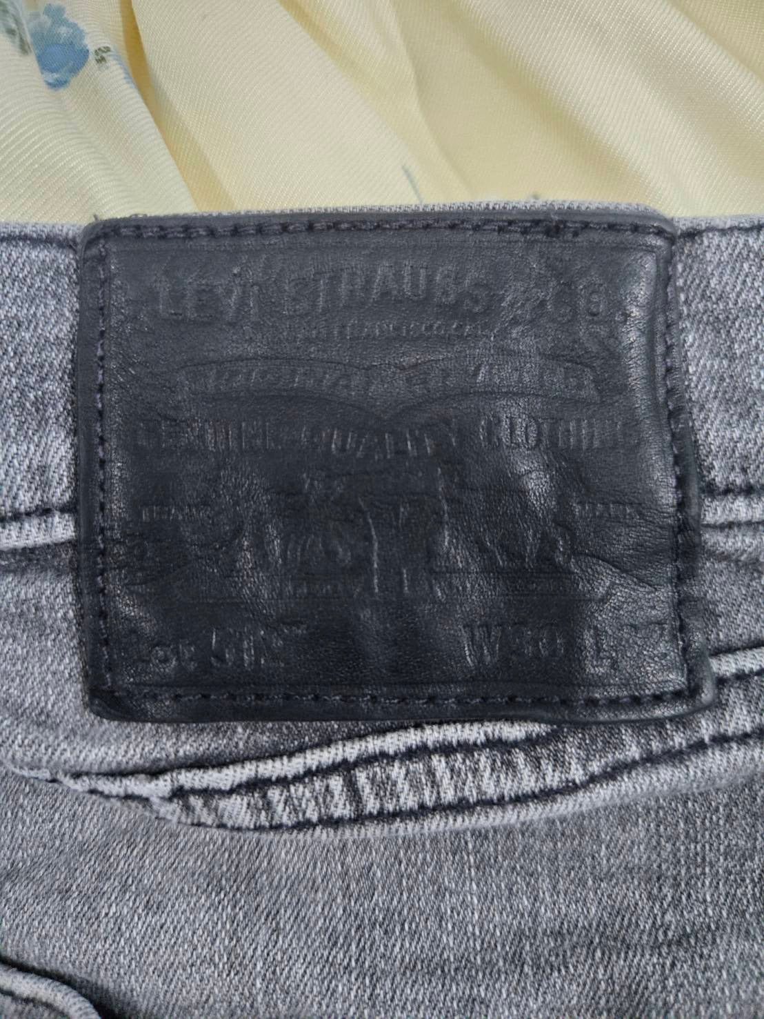 Levi's 512 Washed Grey Tapered Slim Jeans