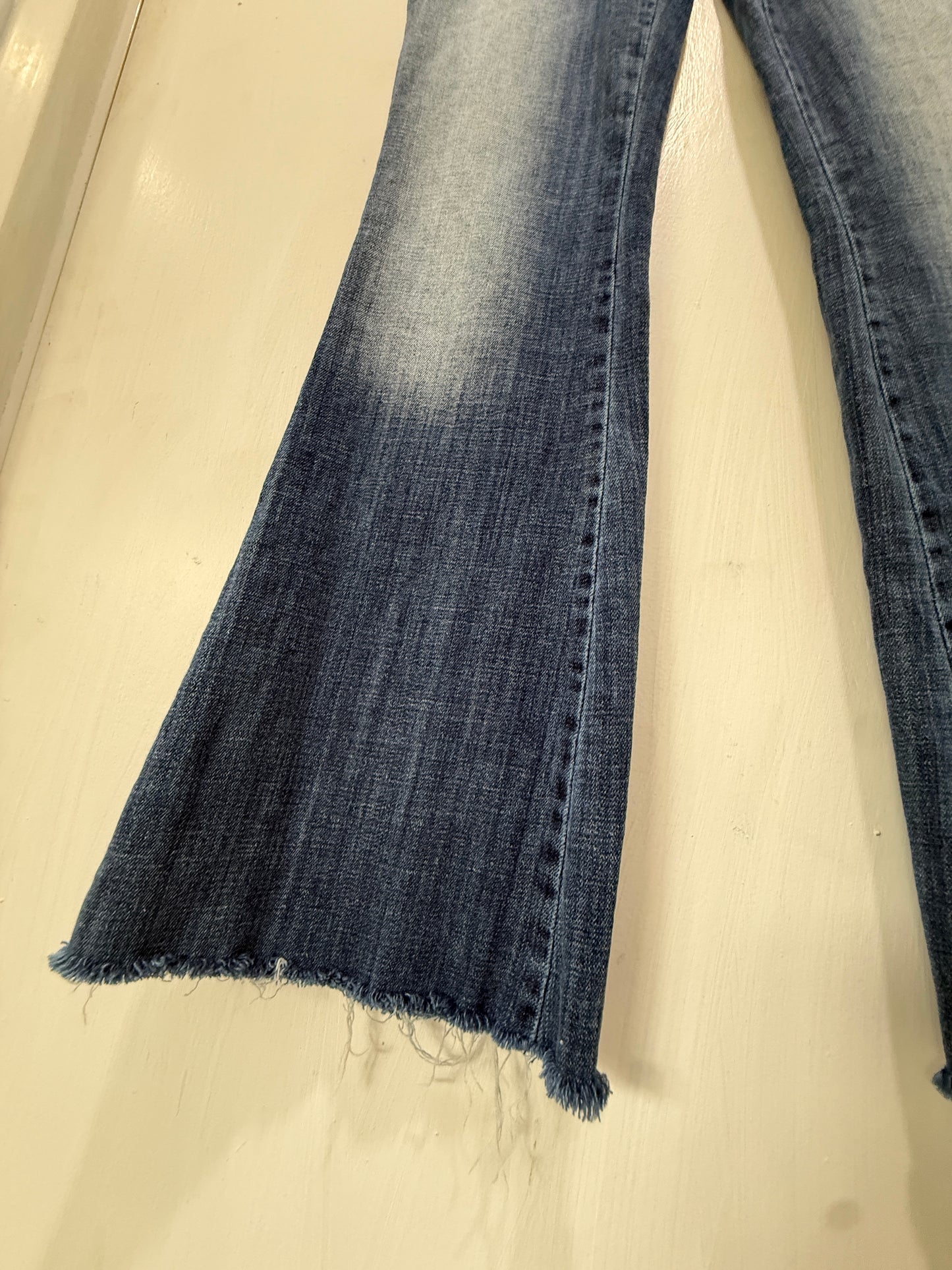 Decree Low-Rise Blue Flare Jeans 3