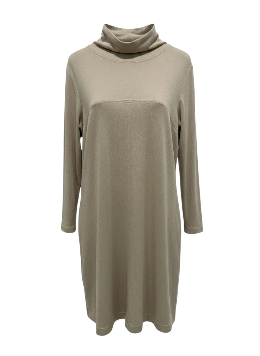Nahoko Beige Cowl Neck Tunic Free Size