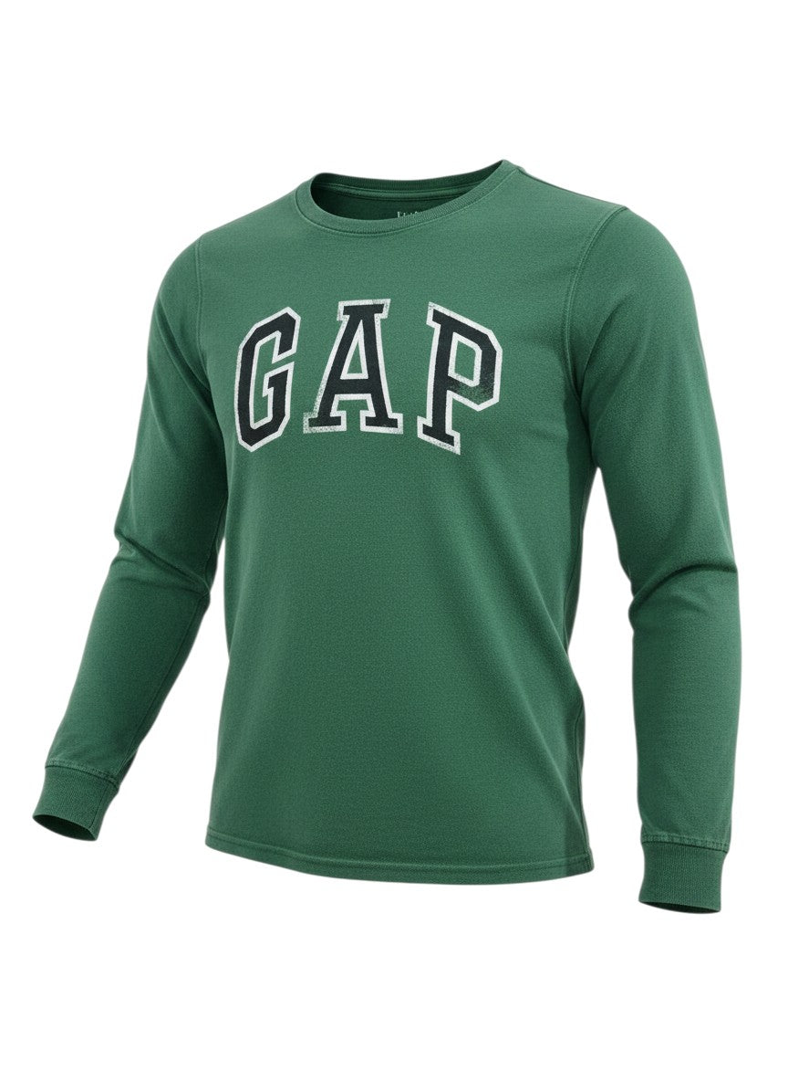 GapKids Green Long Sleeve Logo Tee — Children 10y/11y
