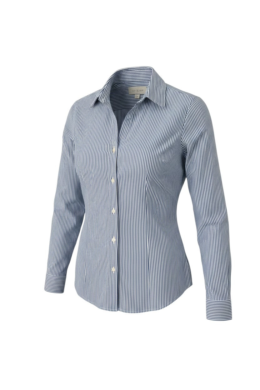 Blue & White Pinstripe Button-Up Shirt — H&M